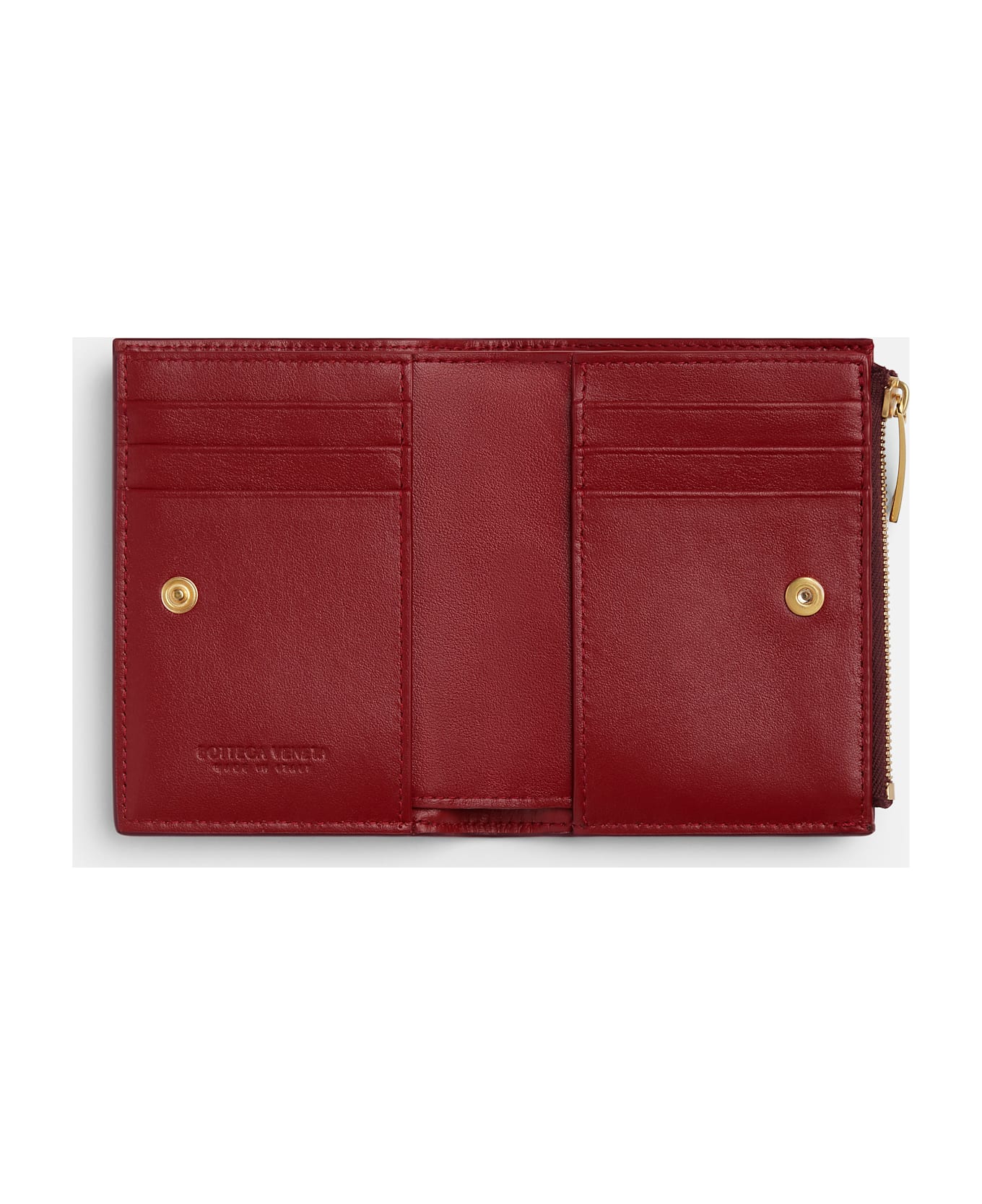 Bottega Veneta Cassette Bi-fold Wallett - BROWN