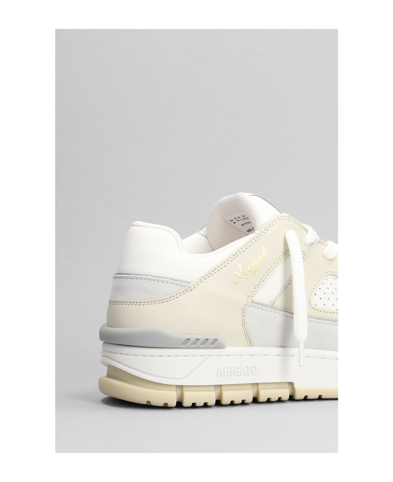Axel Arigato Area Lo Sneakers In Beige Leather - NEUTRALS/WHITE