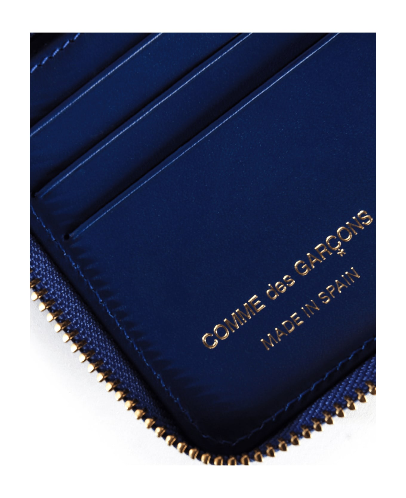 Comme des Garçons Wallet Dots Printed Leather Line - Navy Navy 財布