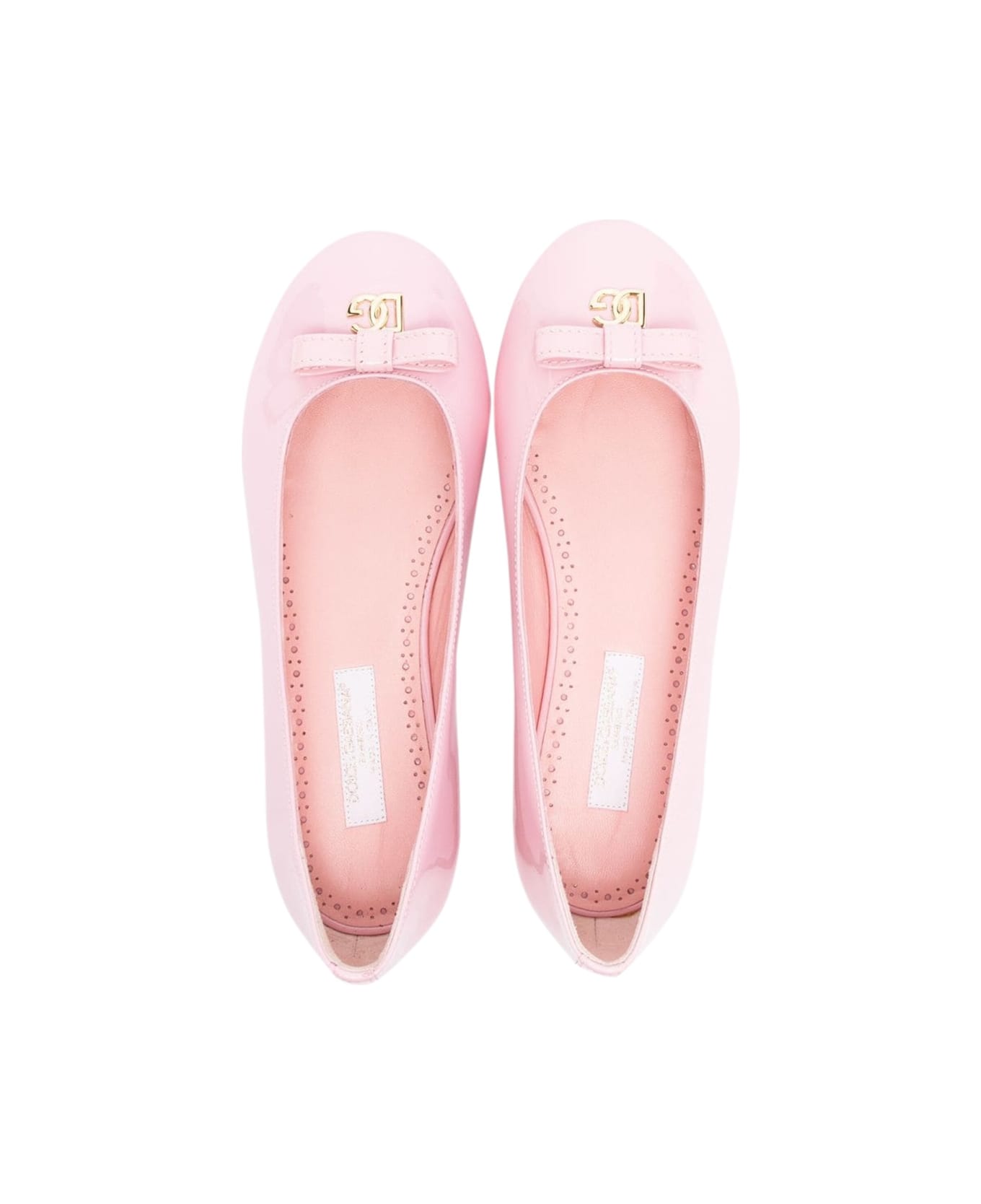 Dolce & Gabbana Patent Leather Ballerina - PINK シューズ