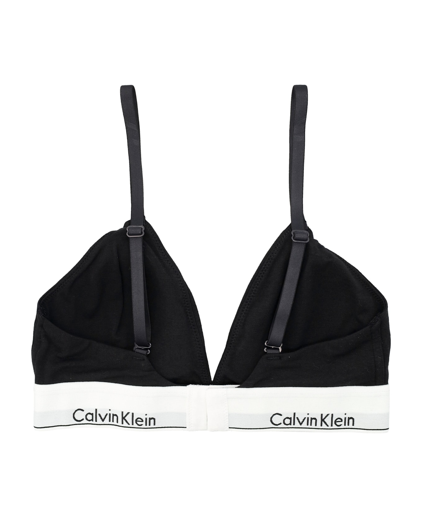 Calvin Klein Lightly Lined Triangle Bra - BLACK