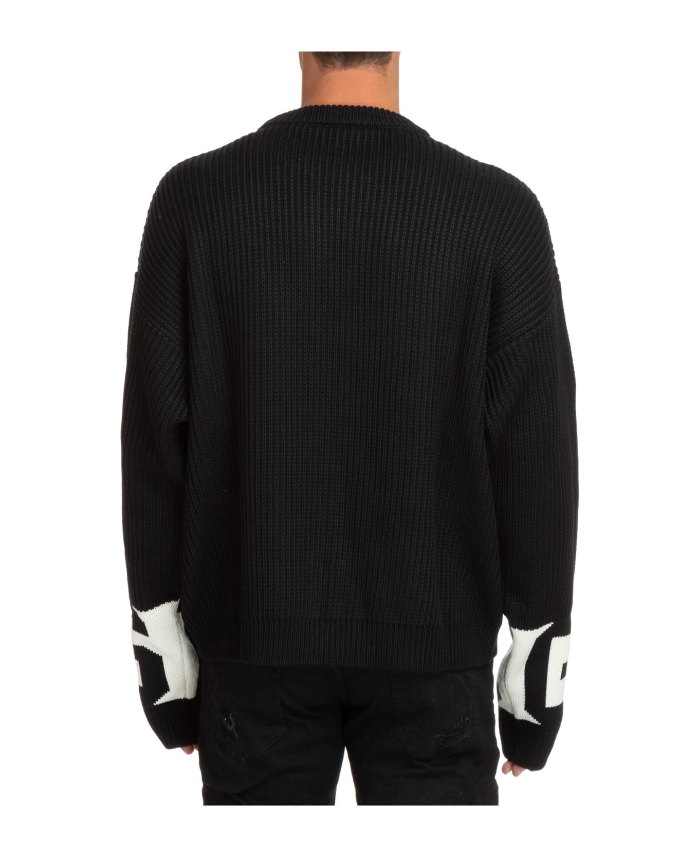 GCDS Wool Sweater - Black