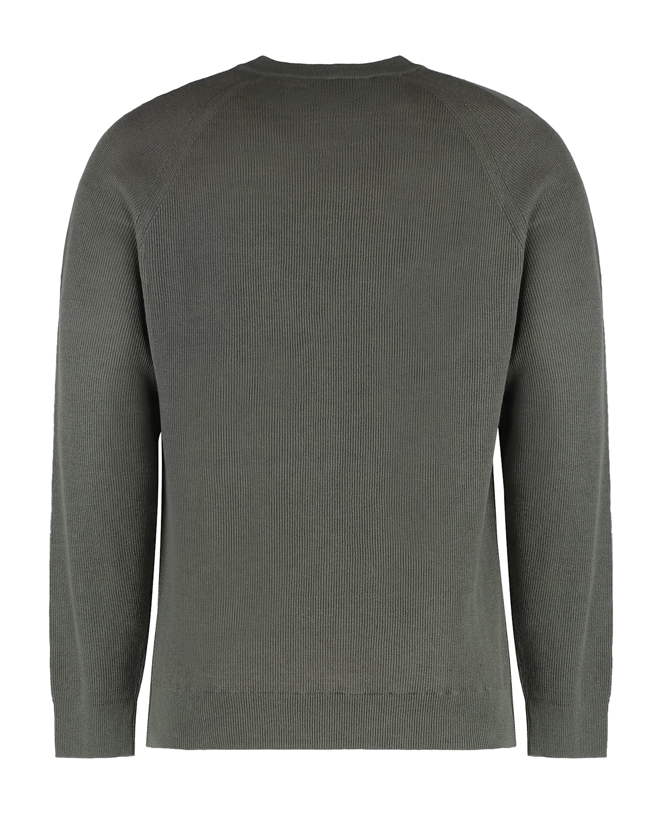 Paolo Pecora Linen-cotton Crew-neck Sweater - khaki