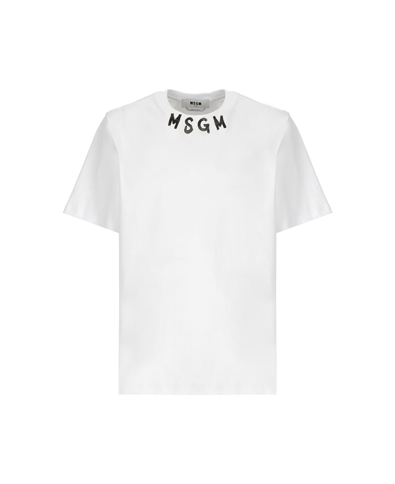 MSGM T-shirt With Logo - White シャツ