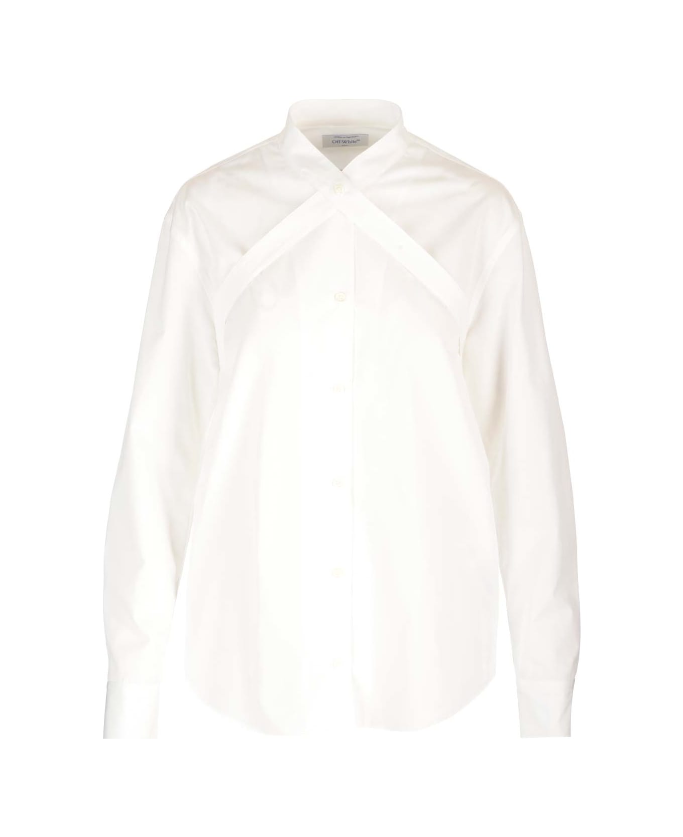 Off-White Crossed Bands Shirt - White