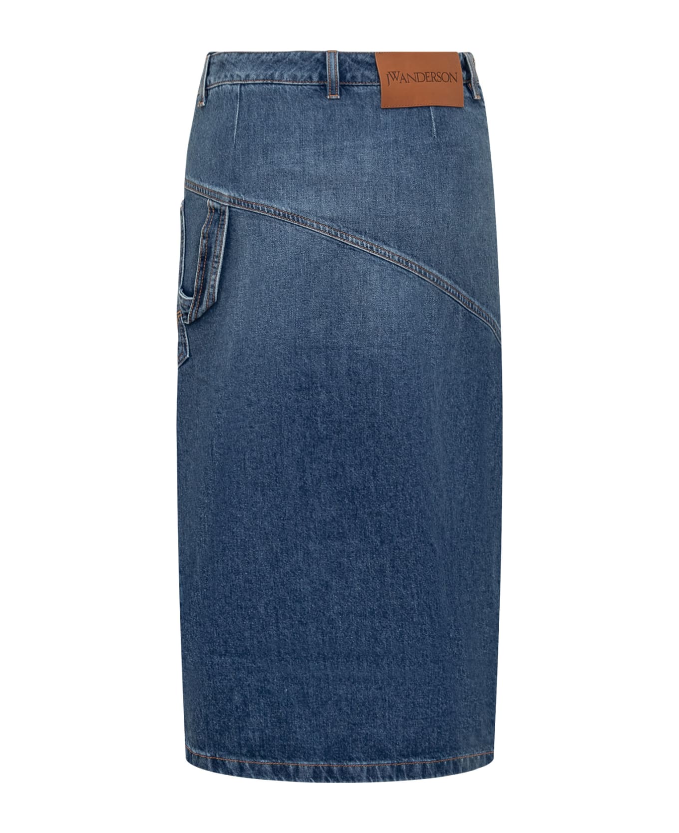 J.W. Anderson Twisted Midi Skirt - Blue