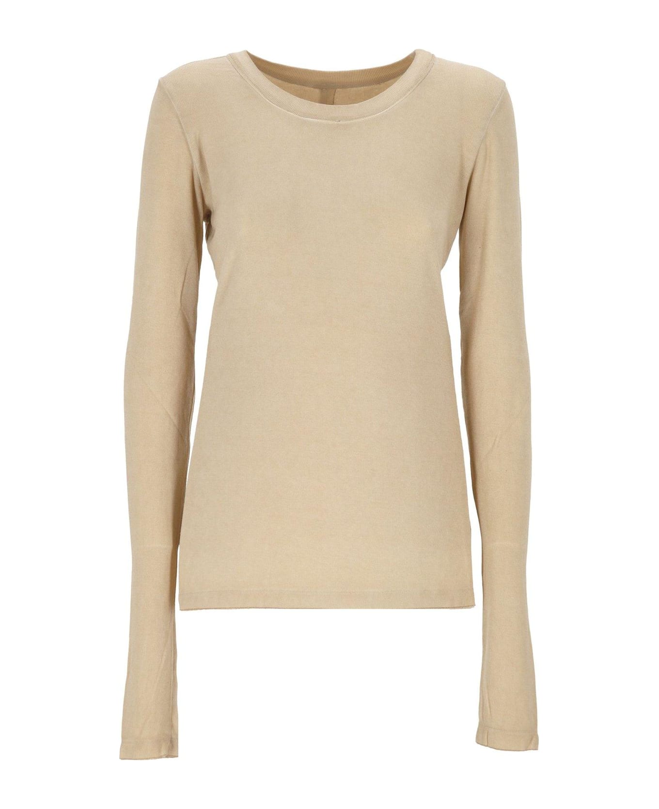 Uma Wang Crewneck Knitted Jumper - BEIGE