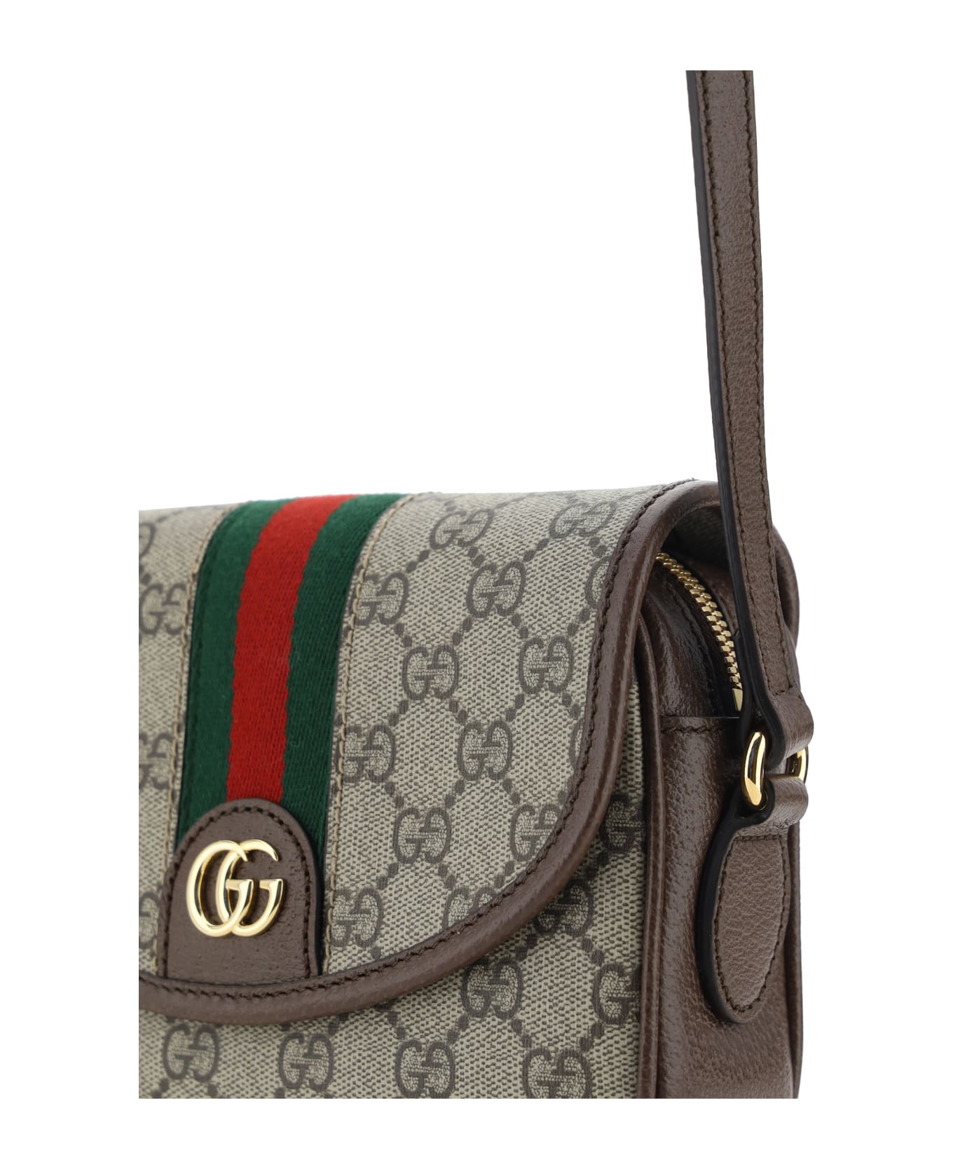 Gucci Ophidia Mini Shoulder Bag - Beige