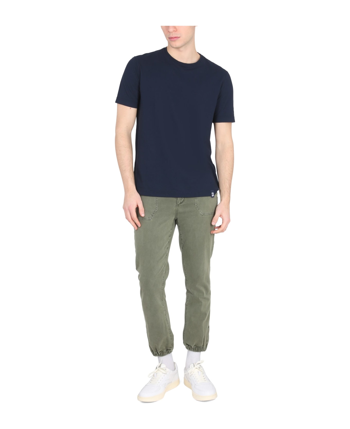 Paige Pants With Logo Patch - VERDE