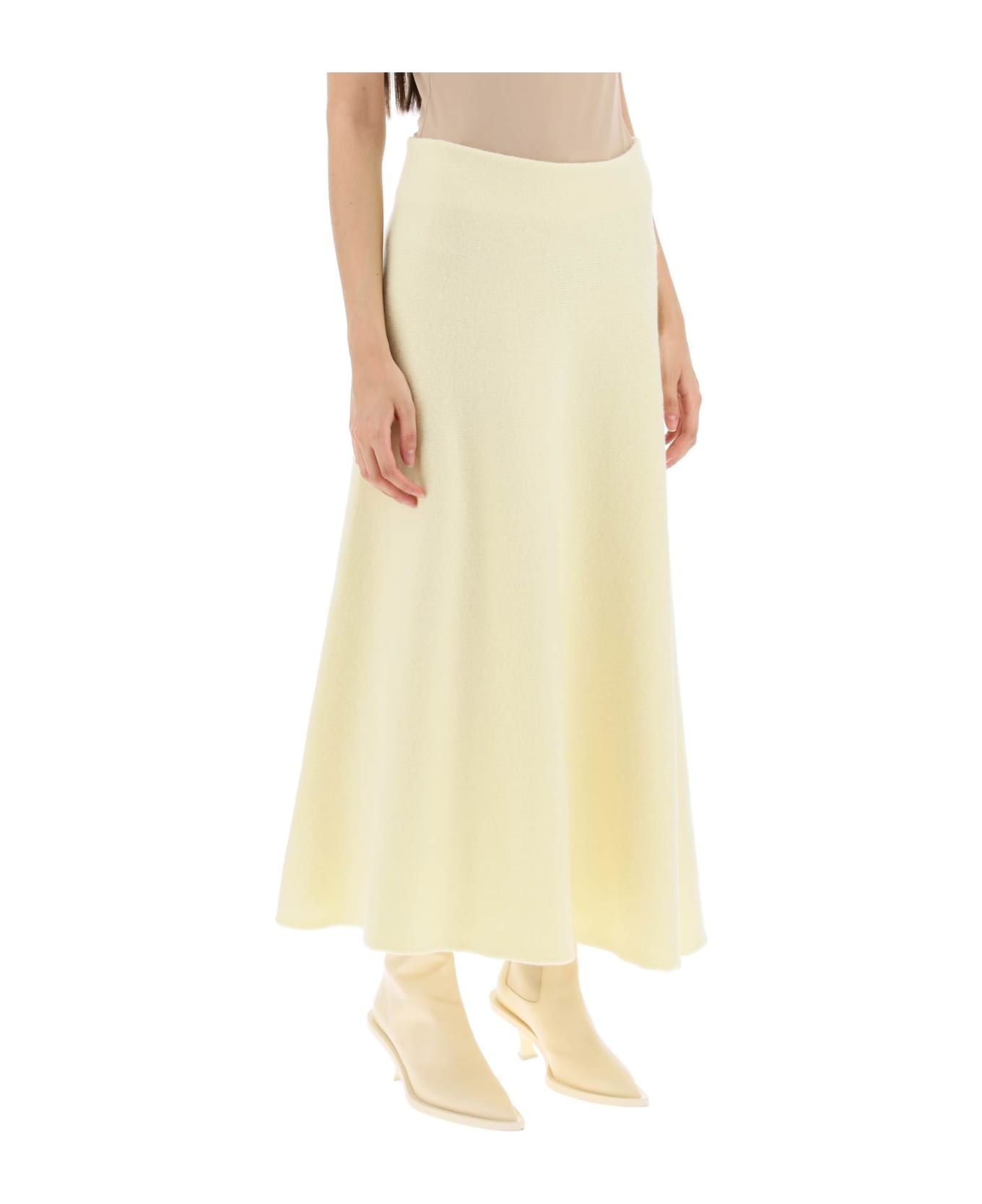 Jil Sander Wool Skirt - BRIGHT YELLOW (Yellow) スカート