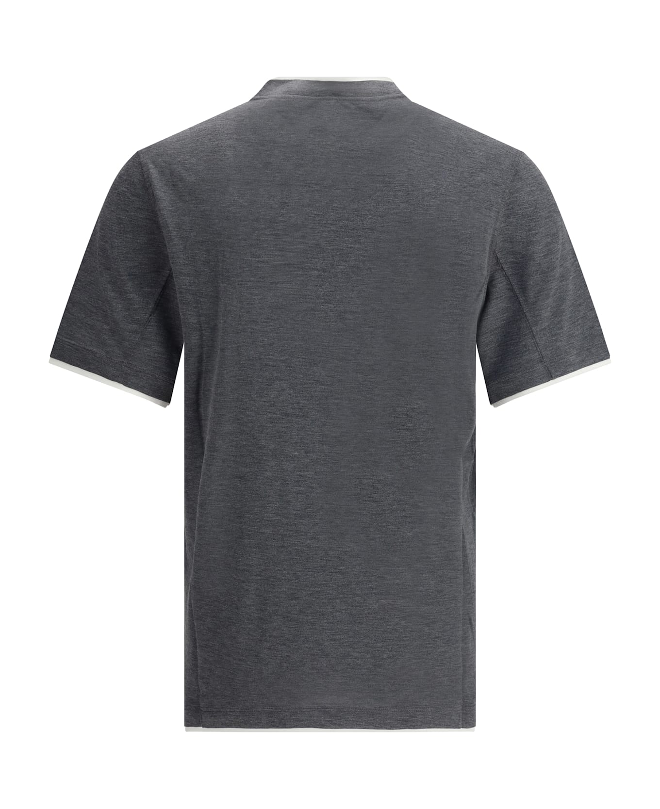 Brunello Cucinelli Silk T-shir - Grey