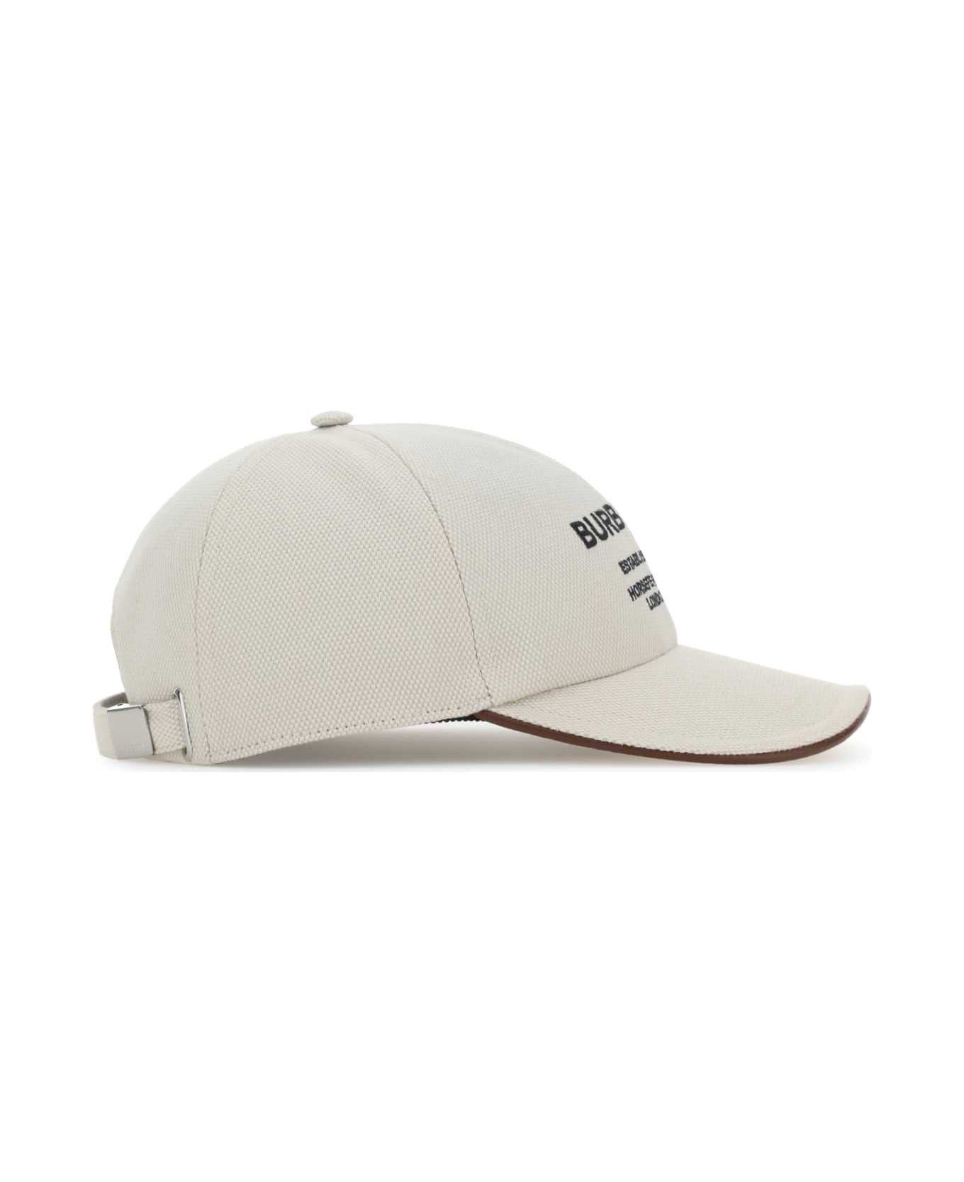 Burberry Ivory Piquet Baseball Cap - NATURAL 帽子