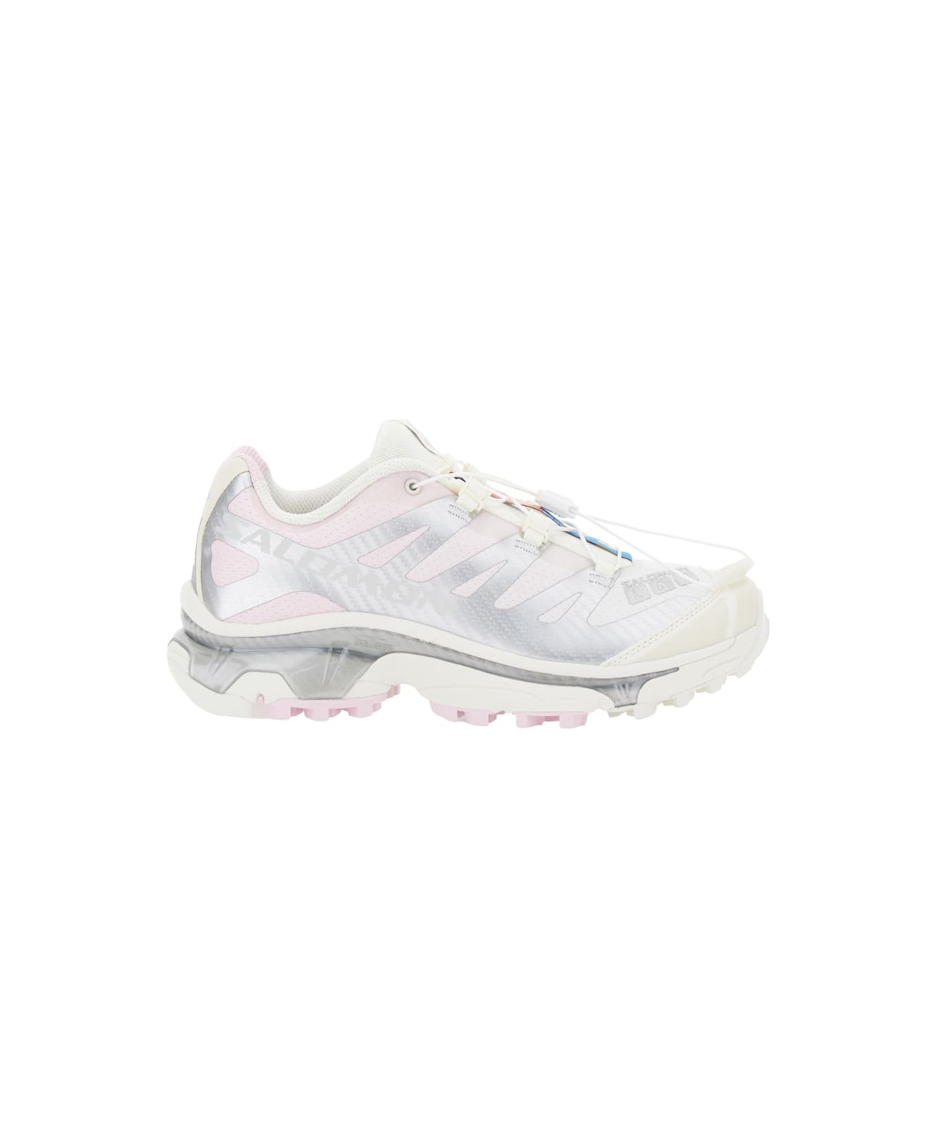 Salomon 'xt-4 Og' Pink Low Top Sneakers With Mesh Panels In Fabric Unisex - Pink