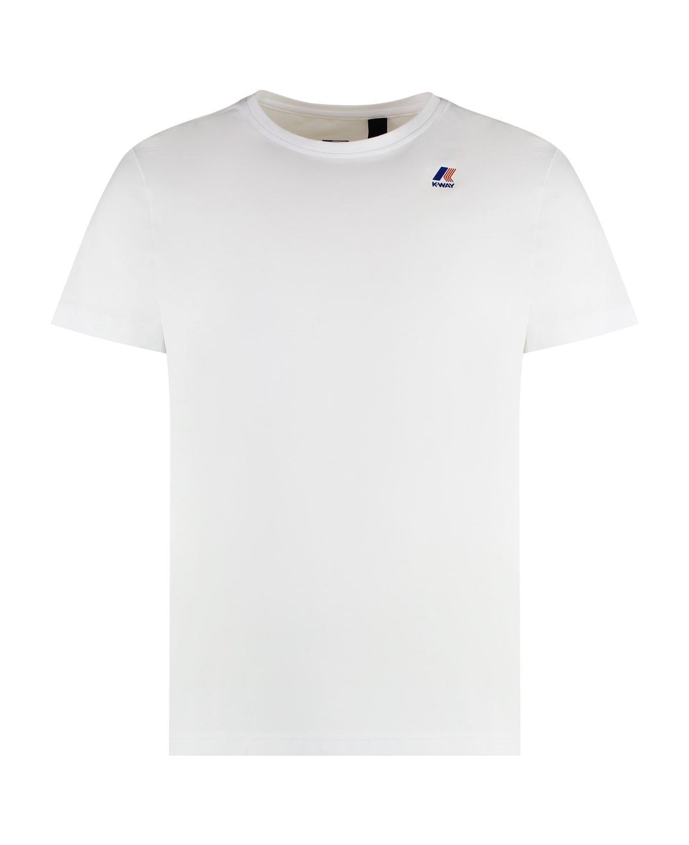 K-Way Edouard Cotton Crew-neck T-shirt - Bianco