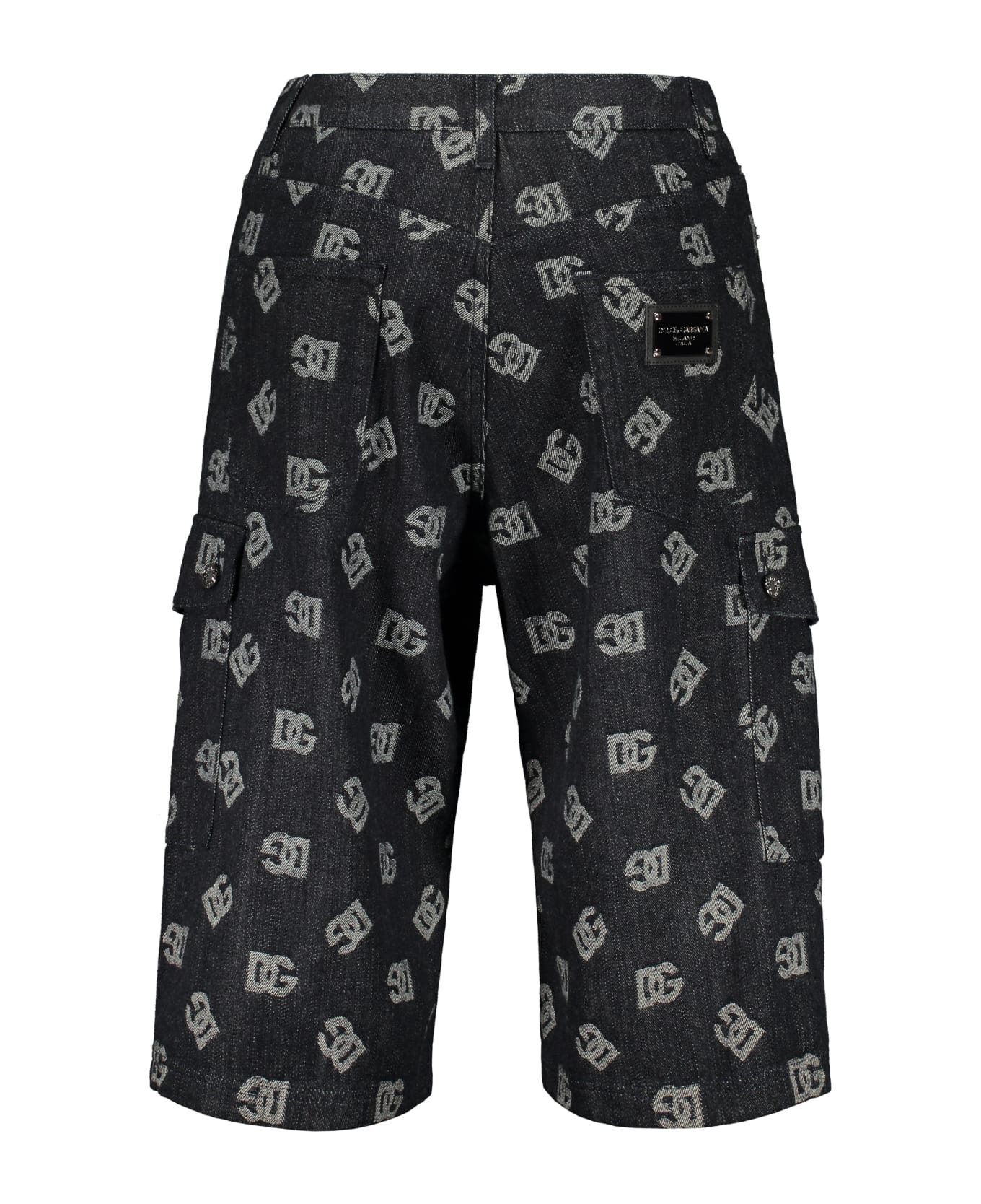 Dolce 
Gabbana Cotton Cargo Bermuda Shorts - Denim