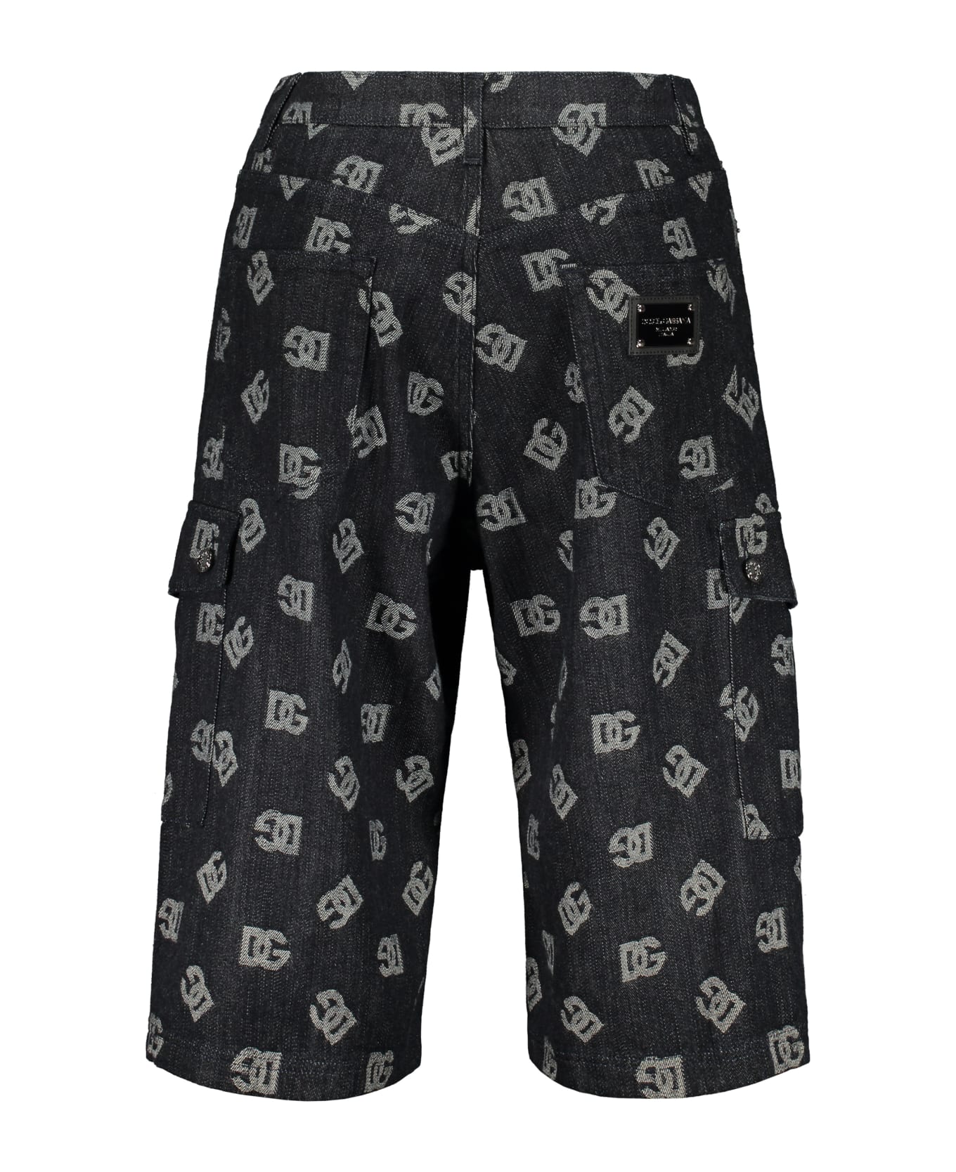 Dolce & Gabbana Cotton Cargo Bermuda Shorts - Denim