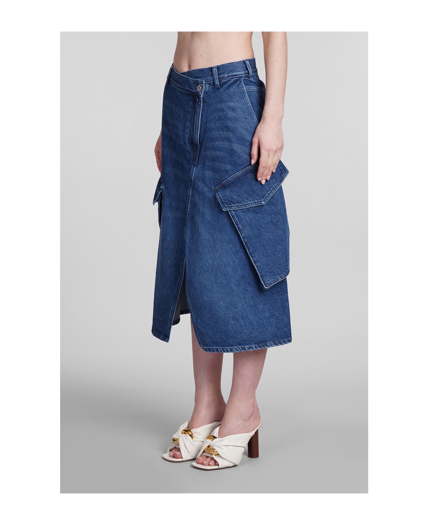 J.W. Anderson Skirt In Blue Cotton - blue