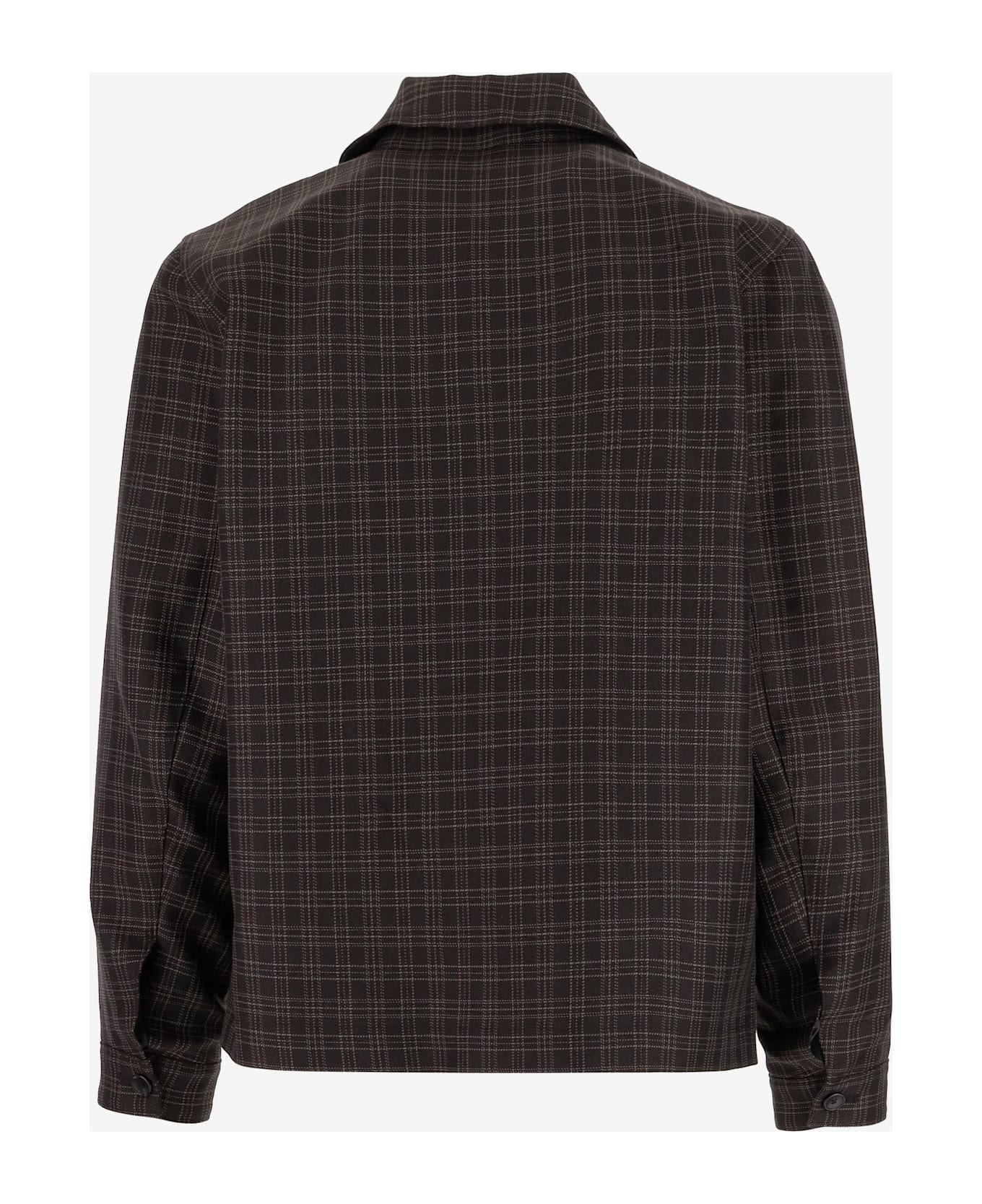 Vince Wool Blend Jacket - Brown