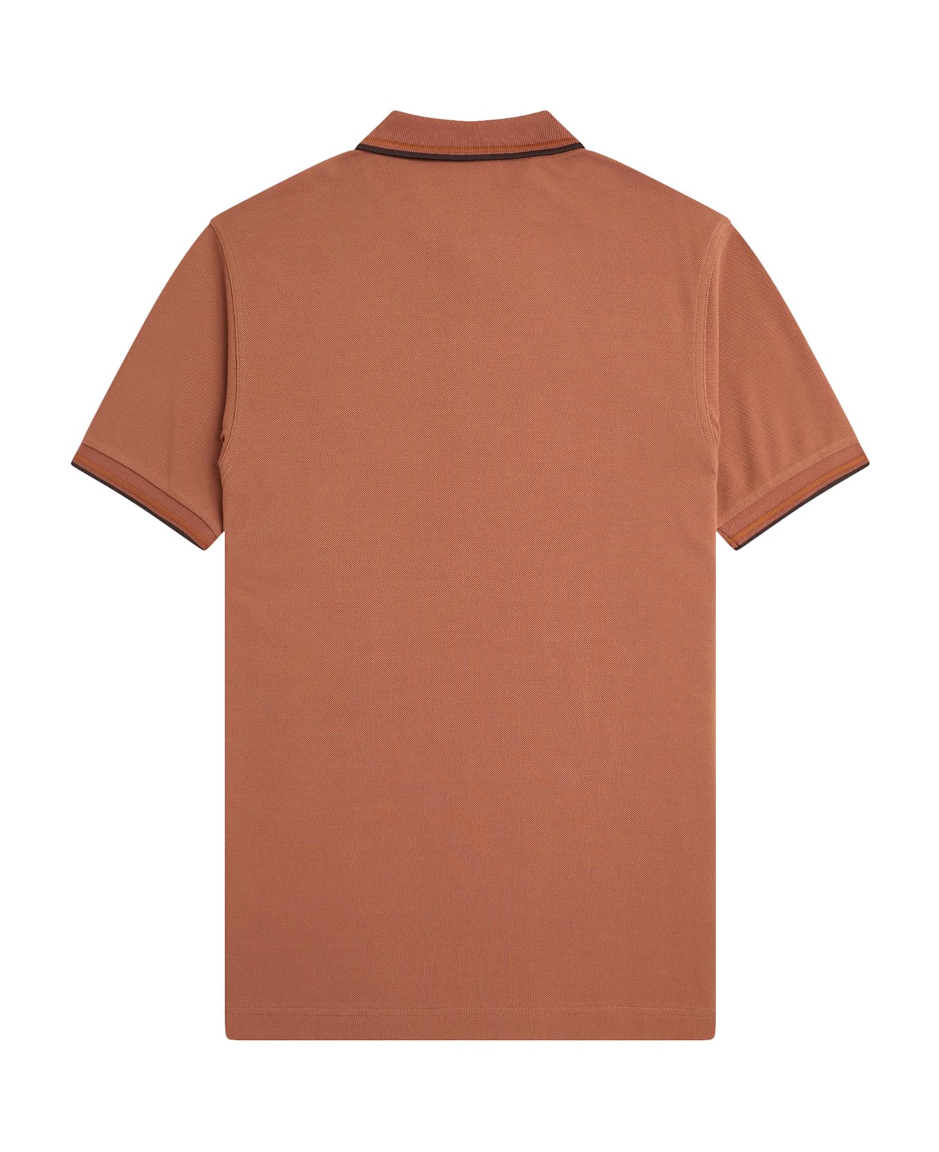 Fred Perry Classic Polo Shirt With Logo Embroidery - Brown