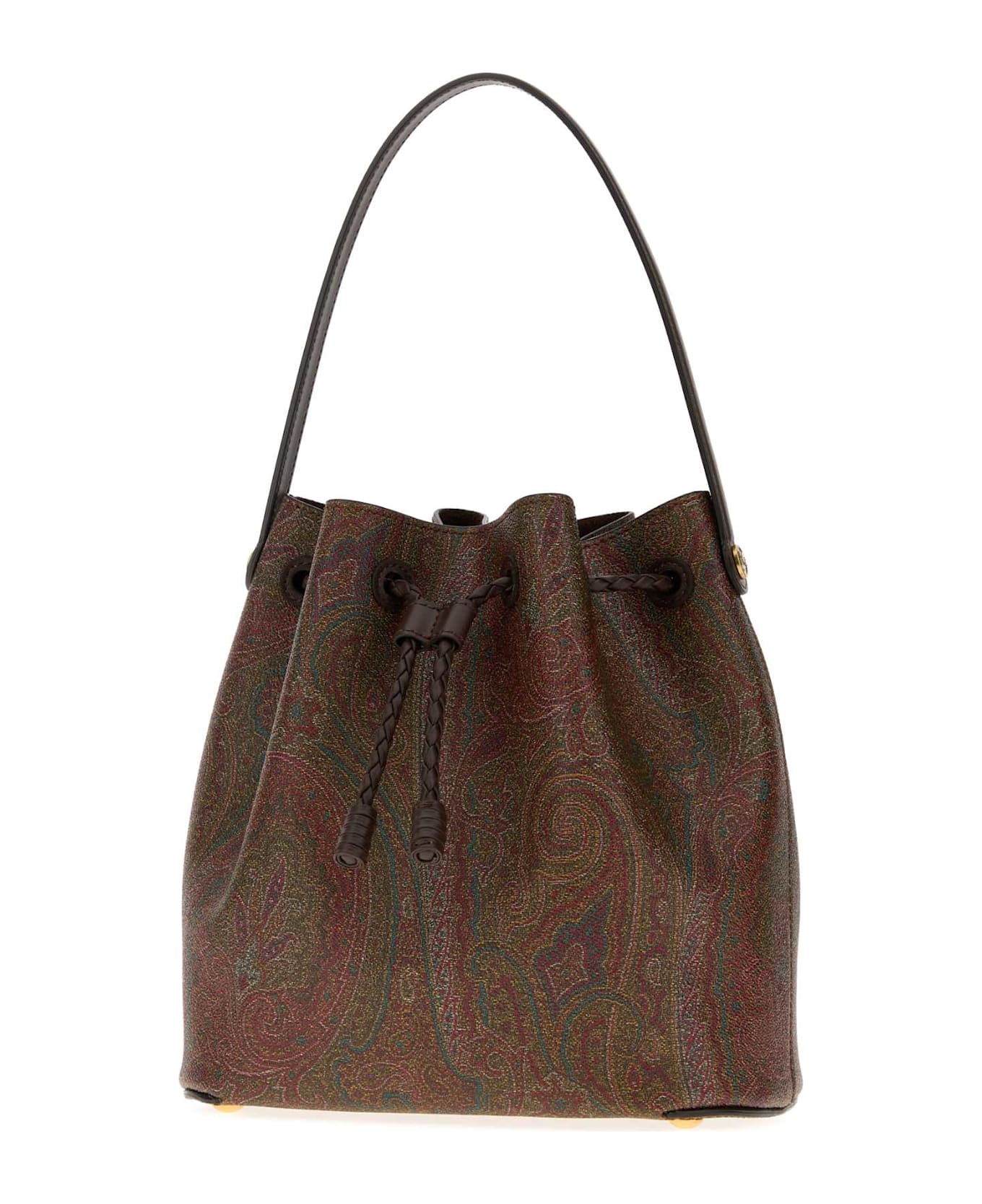 Etro Printed Canvas Arnica Bucket Bag - M0019