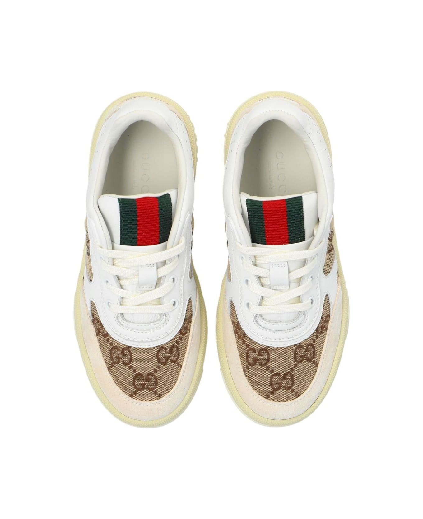 Gucci Sneaker Leather - Ivoi B Ebo Gr Wh Vr