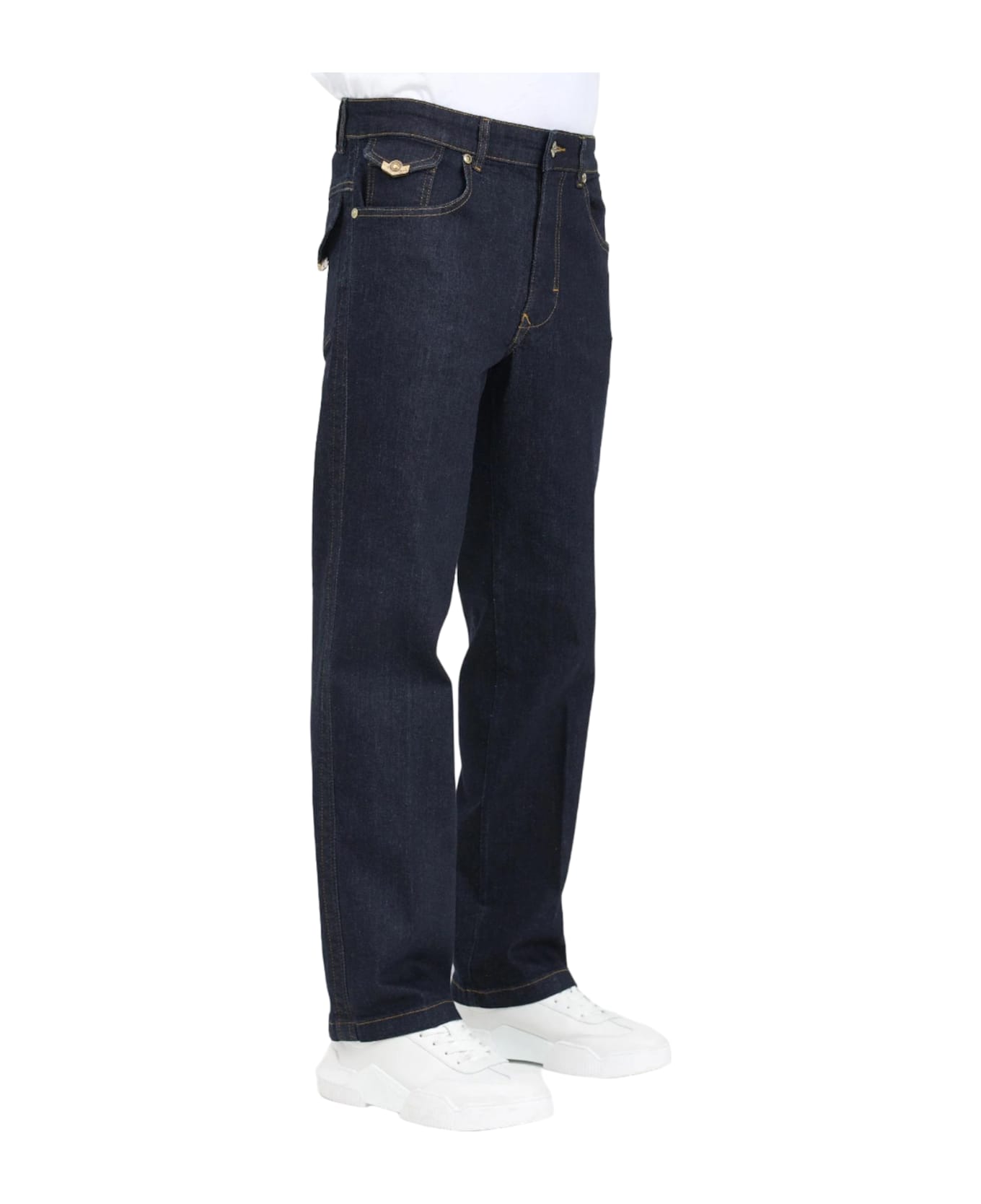 Versace Jeans Couture 5 Pocket Pants - Blue