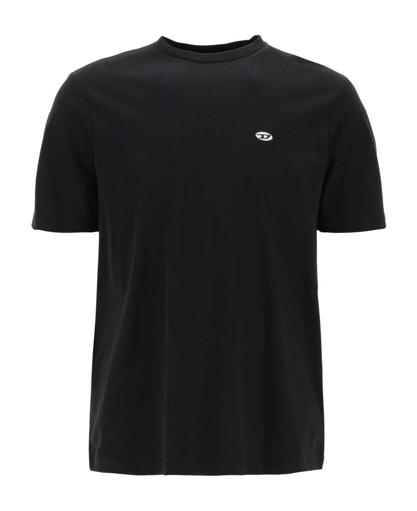 Diesel T-just-doval-pj Crewneck T-shirt - DEEP BLACK (Black)