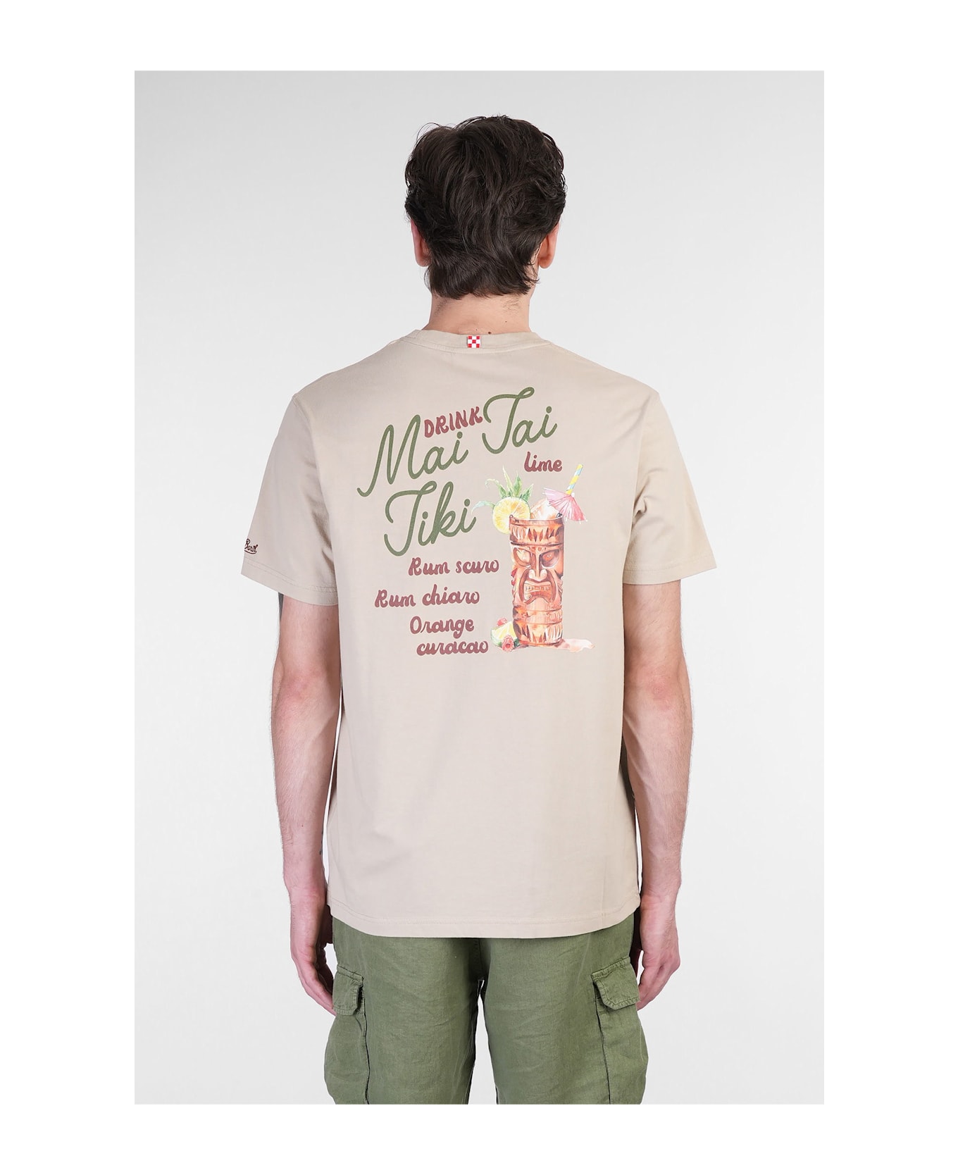 MC2 Saint Barth Tshirt Man T-shirt In Taupe Cotton - taupe