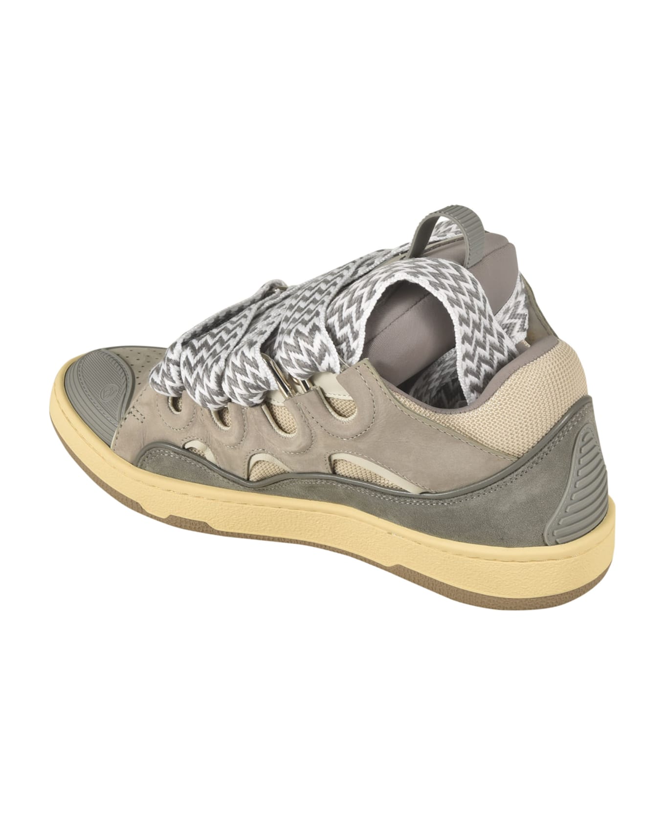 Lanvin Thick Lace Sneakers - Grey