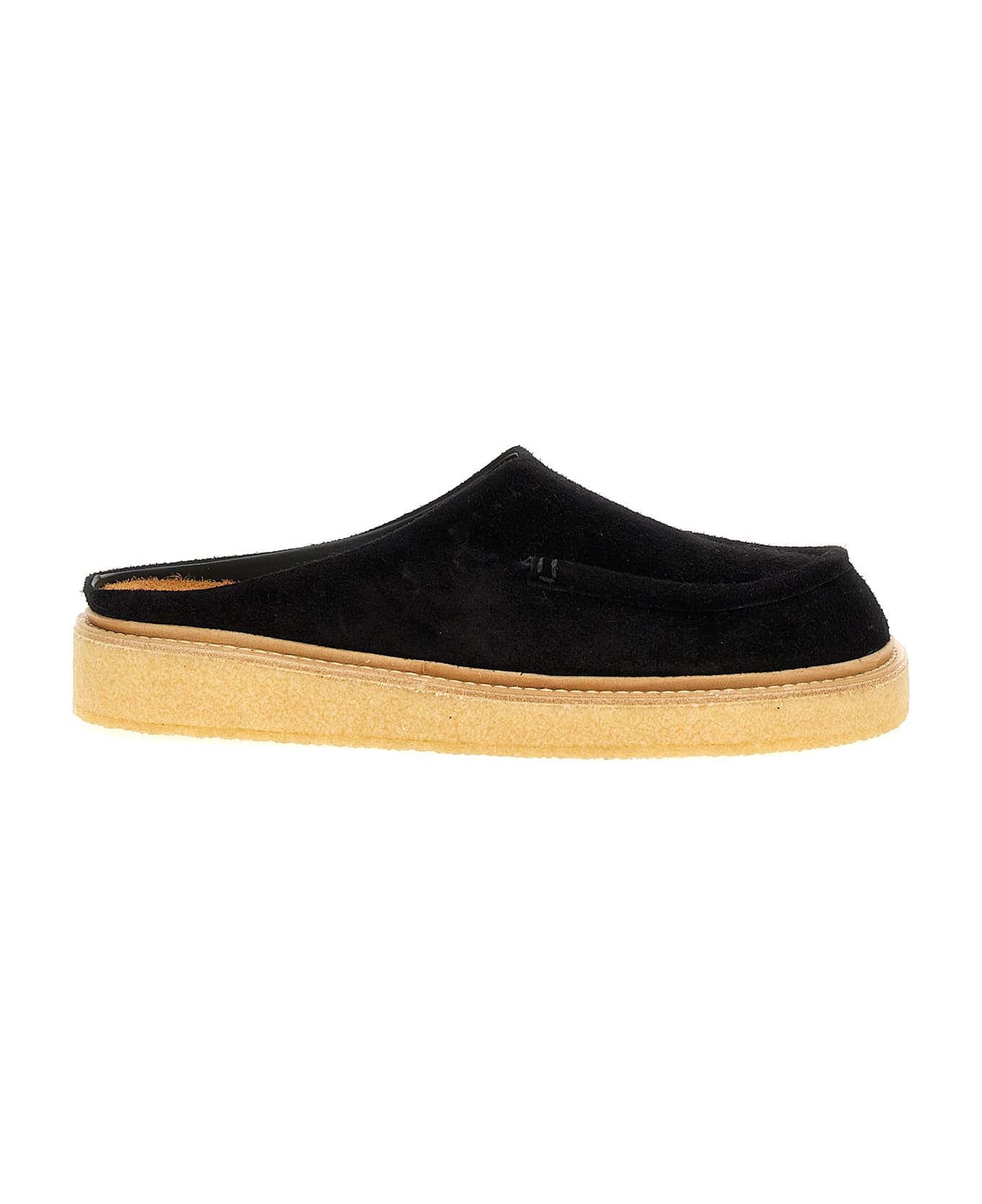 Marni Suede Sabots - Black