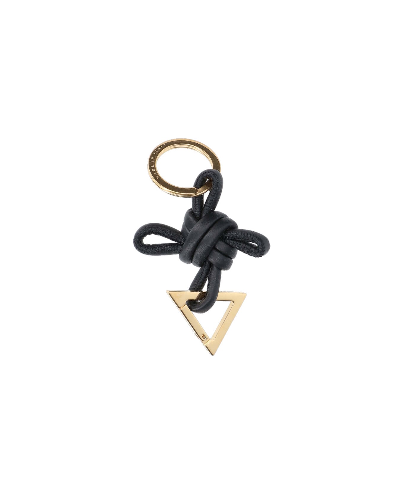 Bottega Veneta 
triangle
 Keychain - BLACK