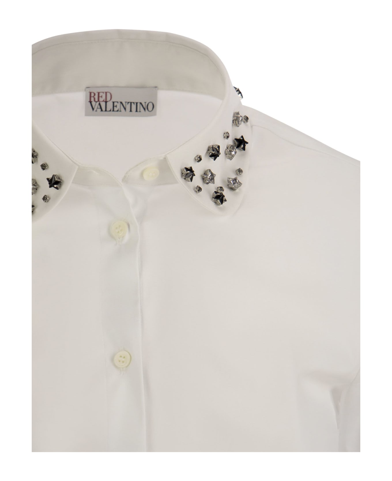 RED Valentino Shirt In White Cotton - White シャツ
