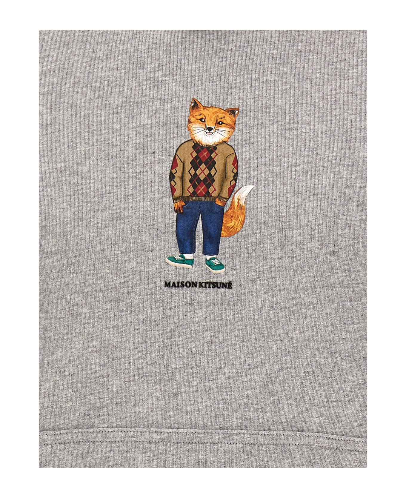 Maison Kitsuné 'dressed Fox' Hoodie - Gray
