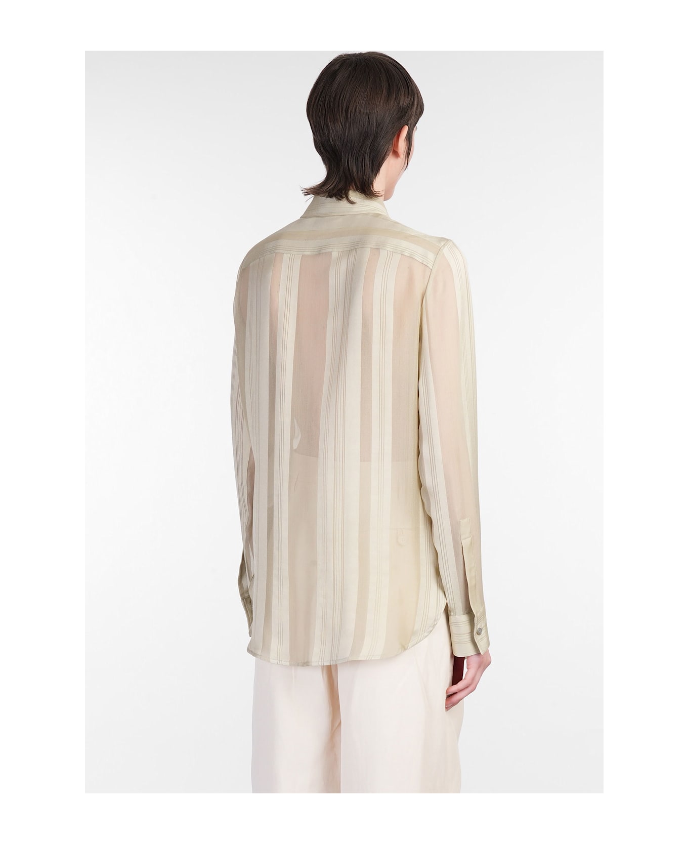 Stella McCartney Shirt In Beige Silk - beige