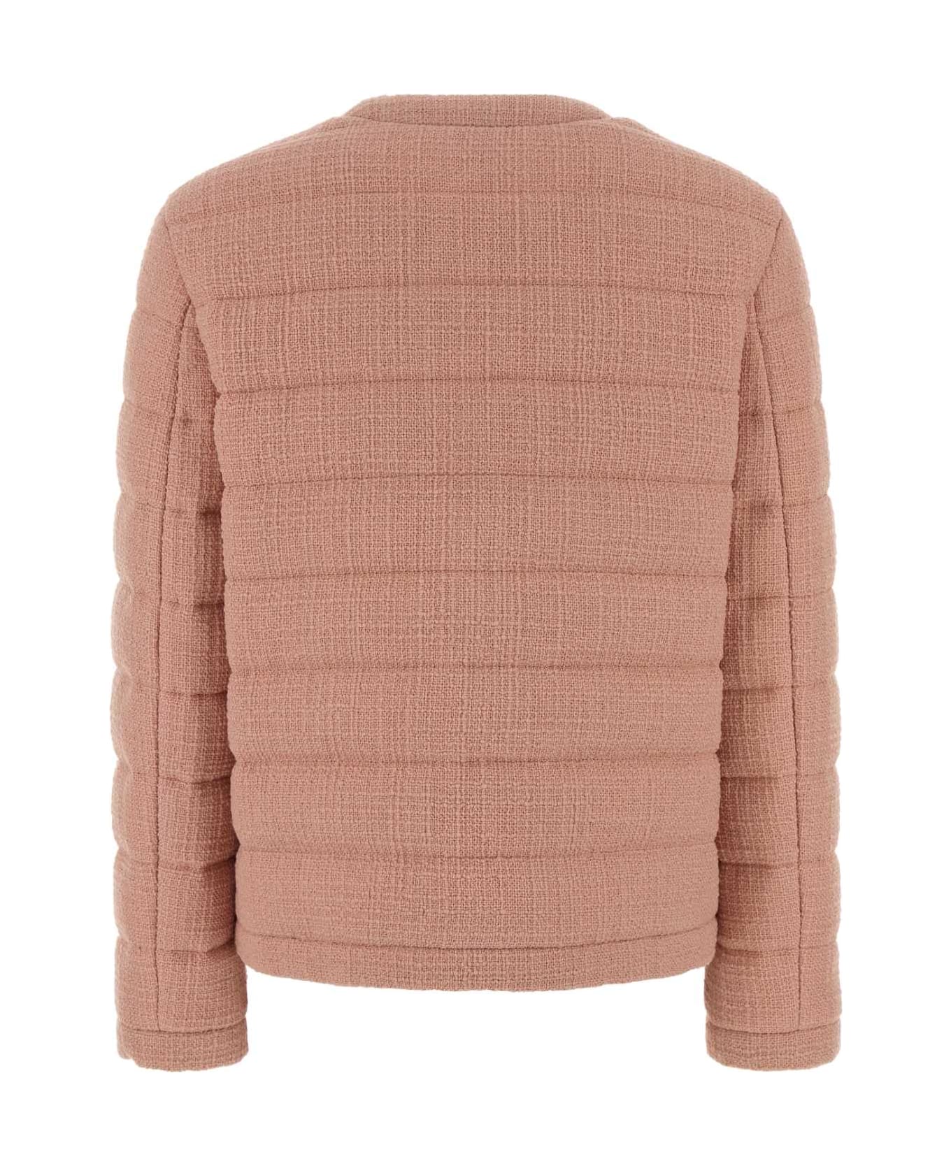 Gucci Pink Boucle Padded Jacket - PINK