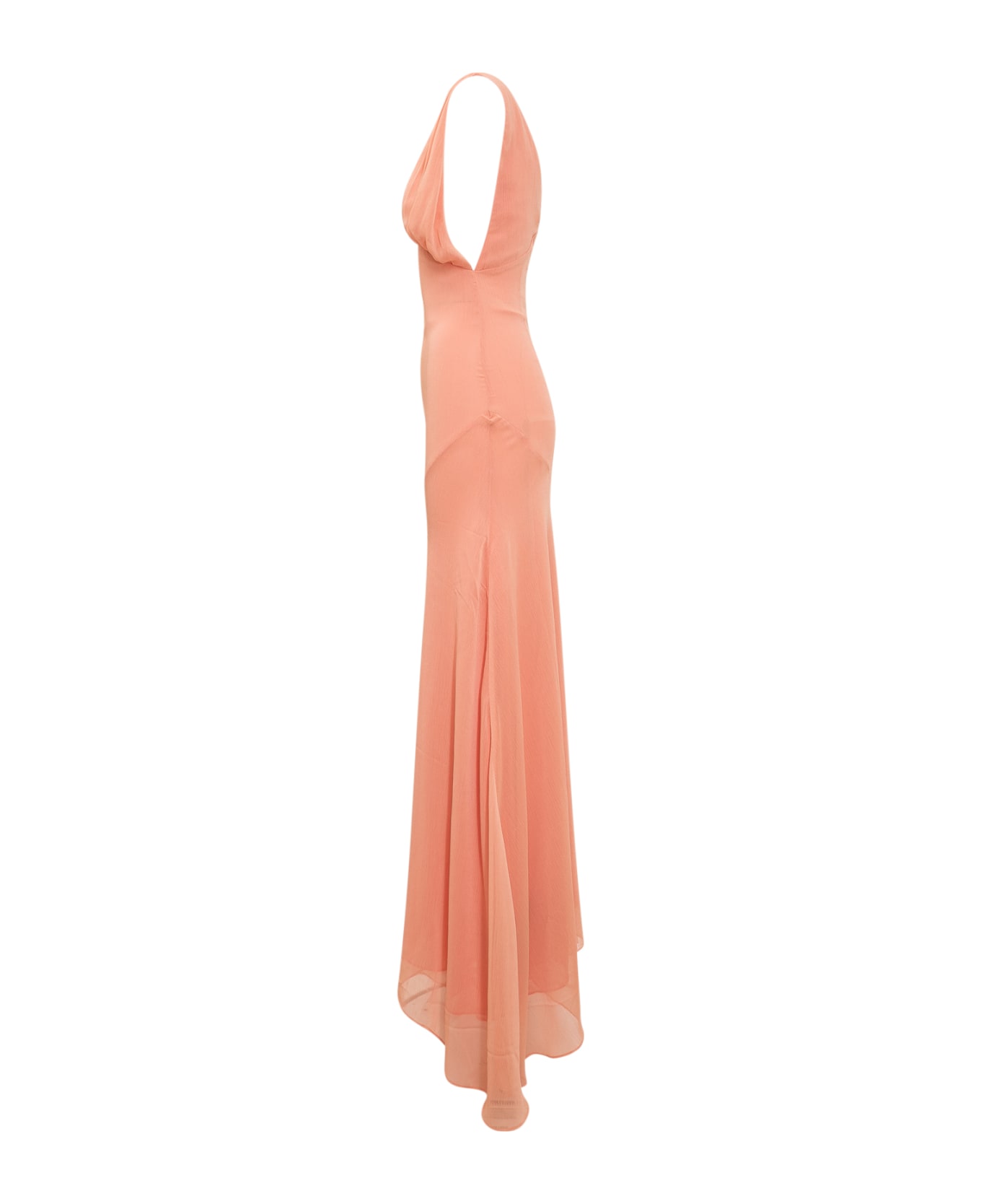 De La Vali Long Dress - ARANCIONE/PESCA ワンピース＆ドレス