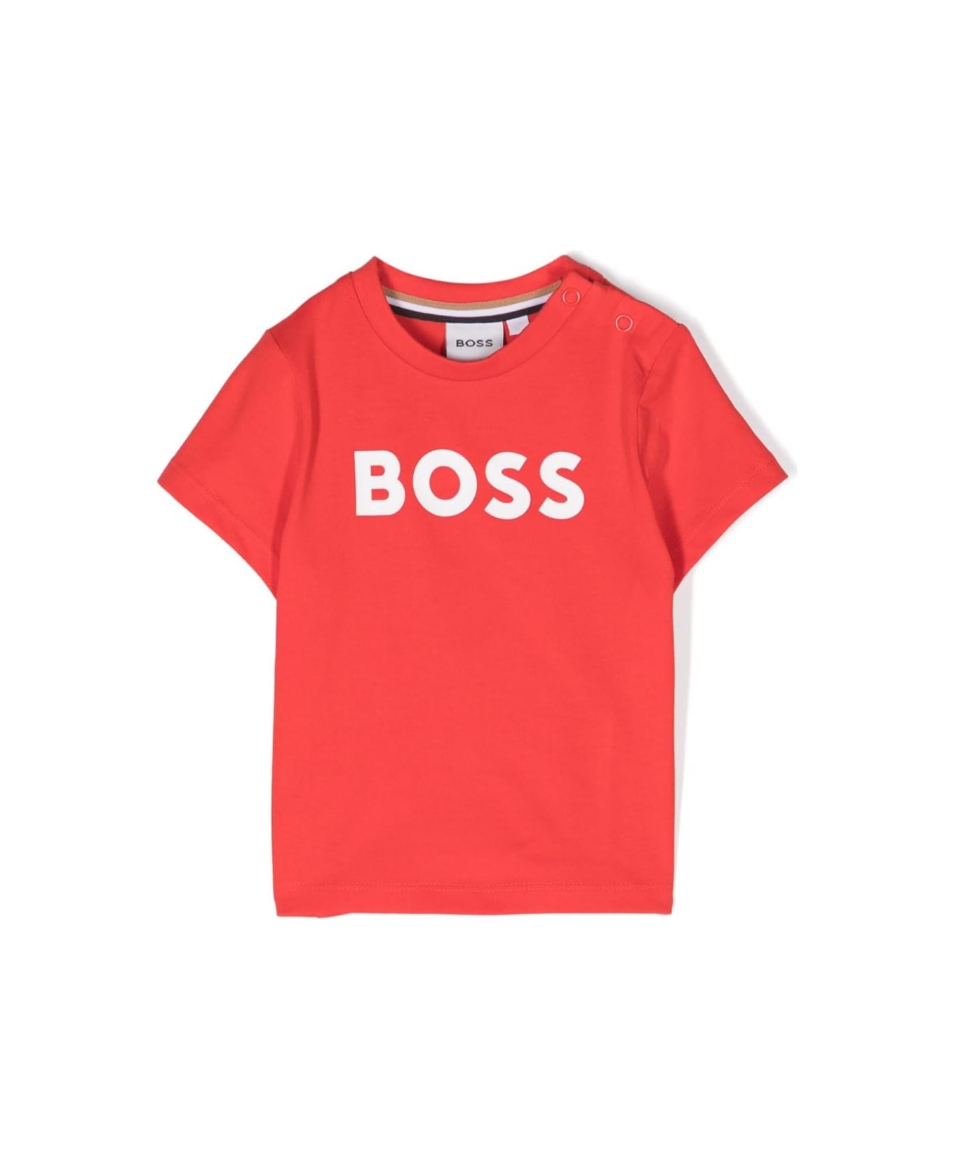 Hugo Boss T-shirt With Print - Red
