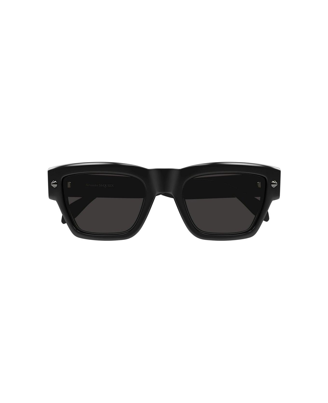 Alexander McQueen Eyewear Square Frame Sunglasses Sunglasses - 001 BLACK BLACK GREY