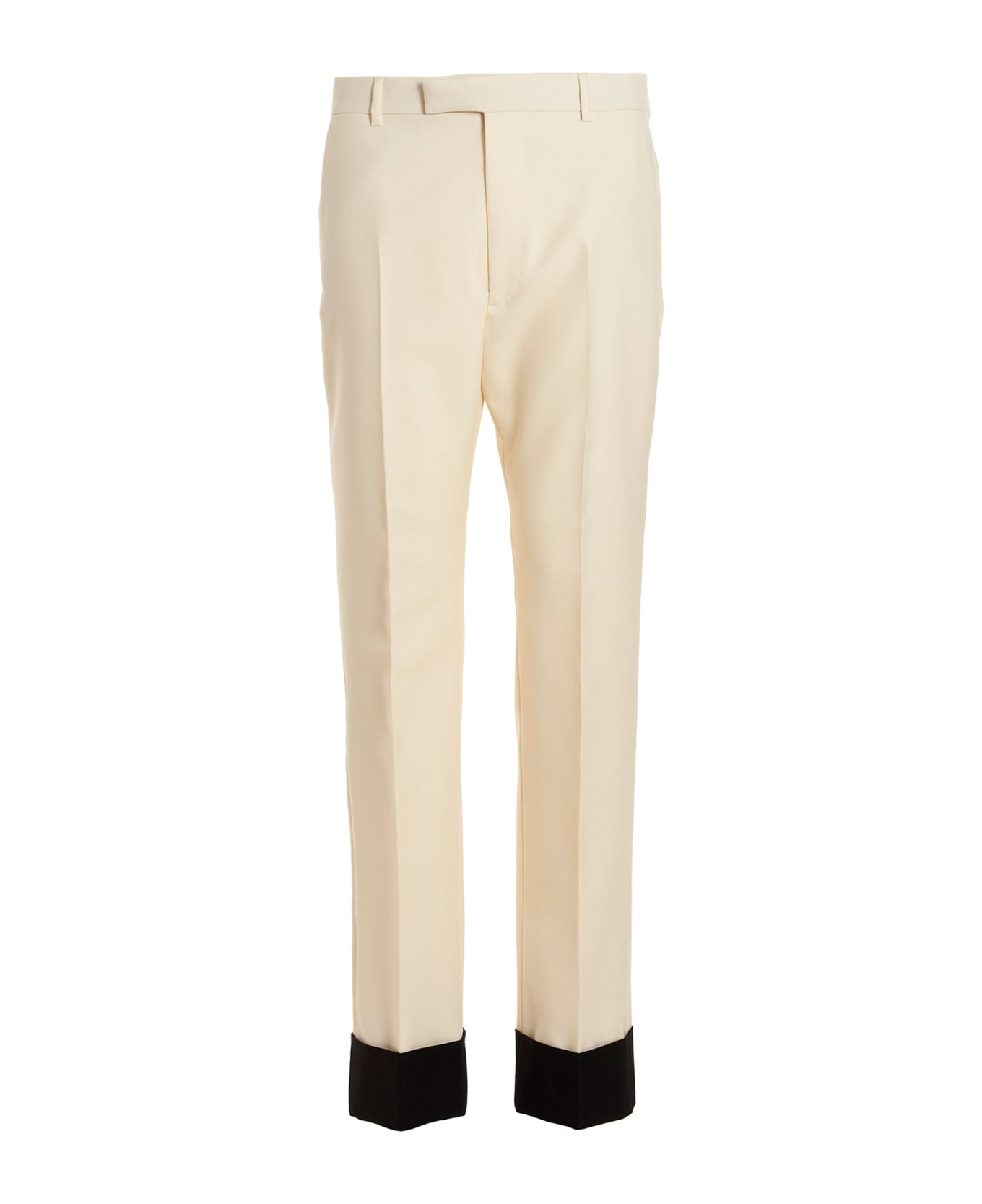 Gucci Contrast Edging Pants - White/Black