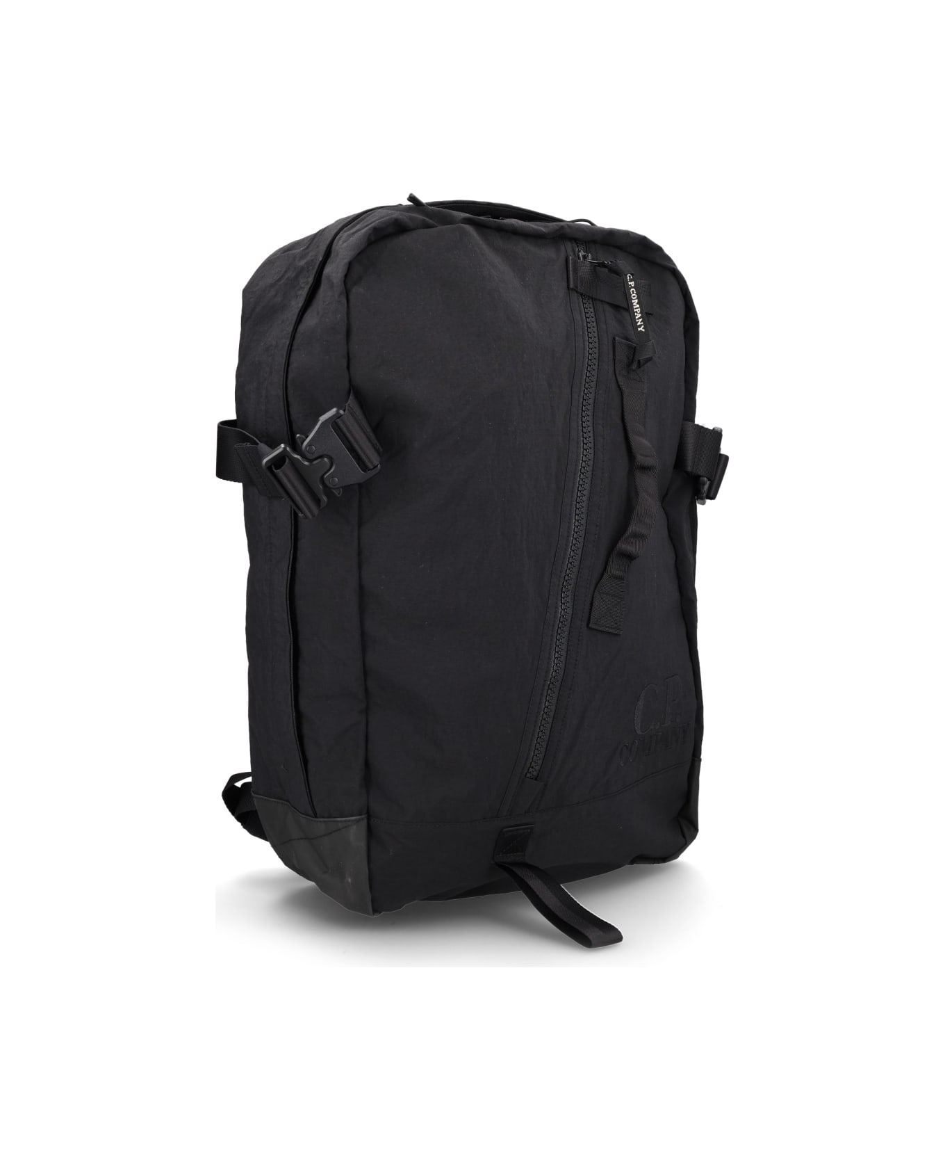 C.P. Company "plain Paper Touch" Backpack - BLACK