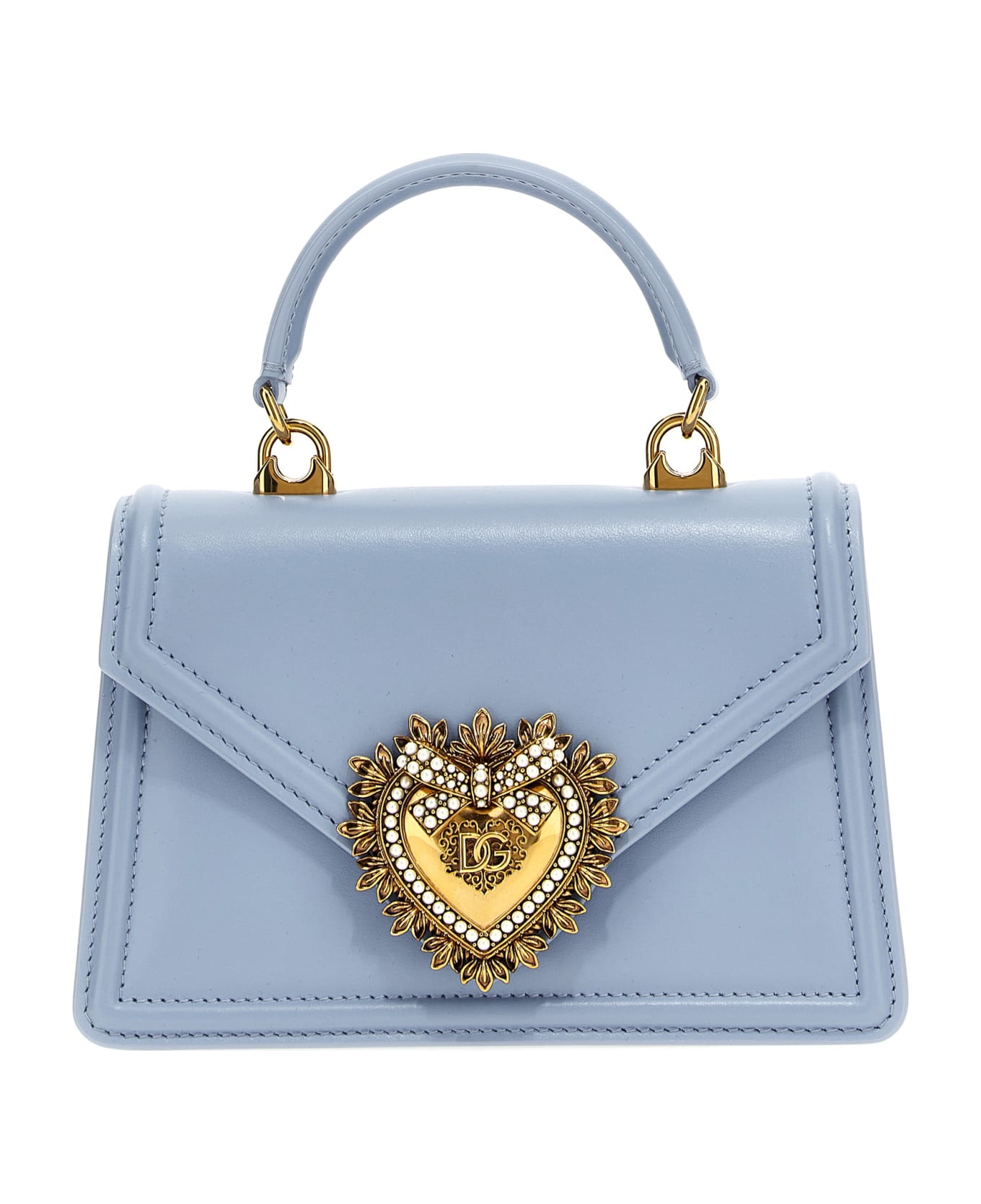 Dolce & Gabbana 'devotion' Small Handbag - Light Blue