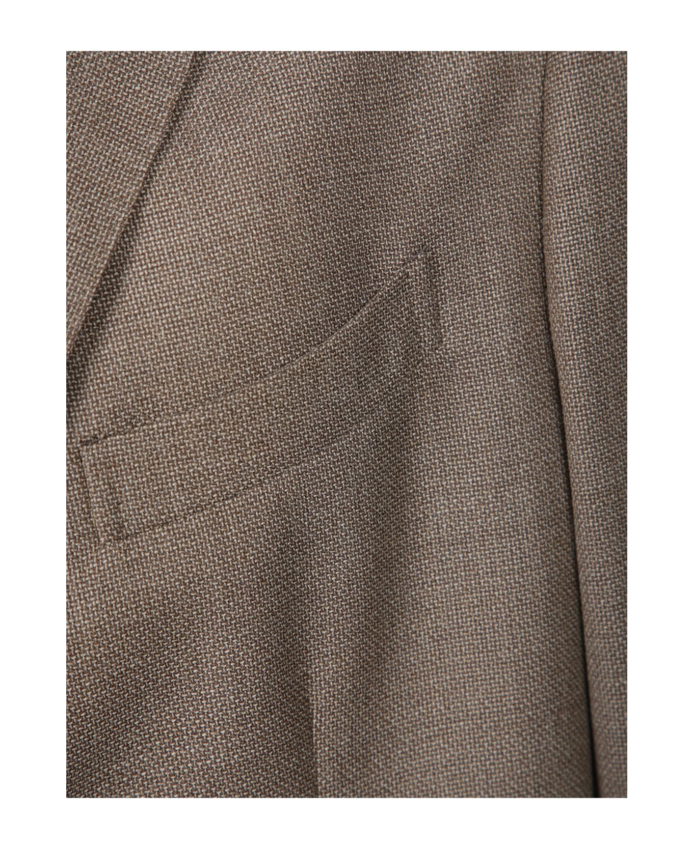 Boglioli Beige Hopsack Jacket - Tortora