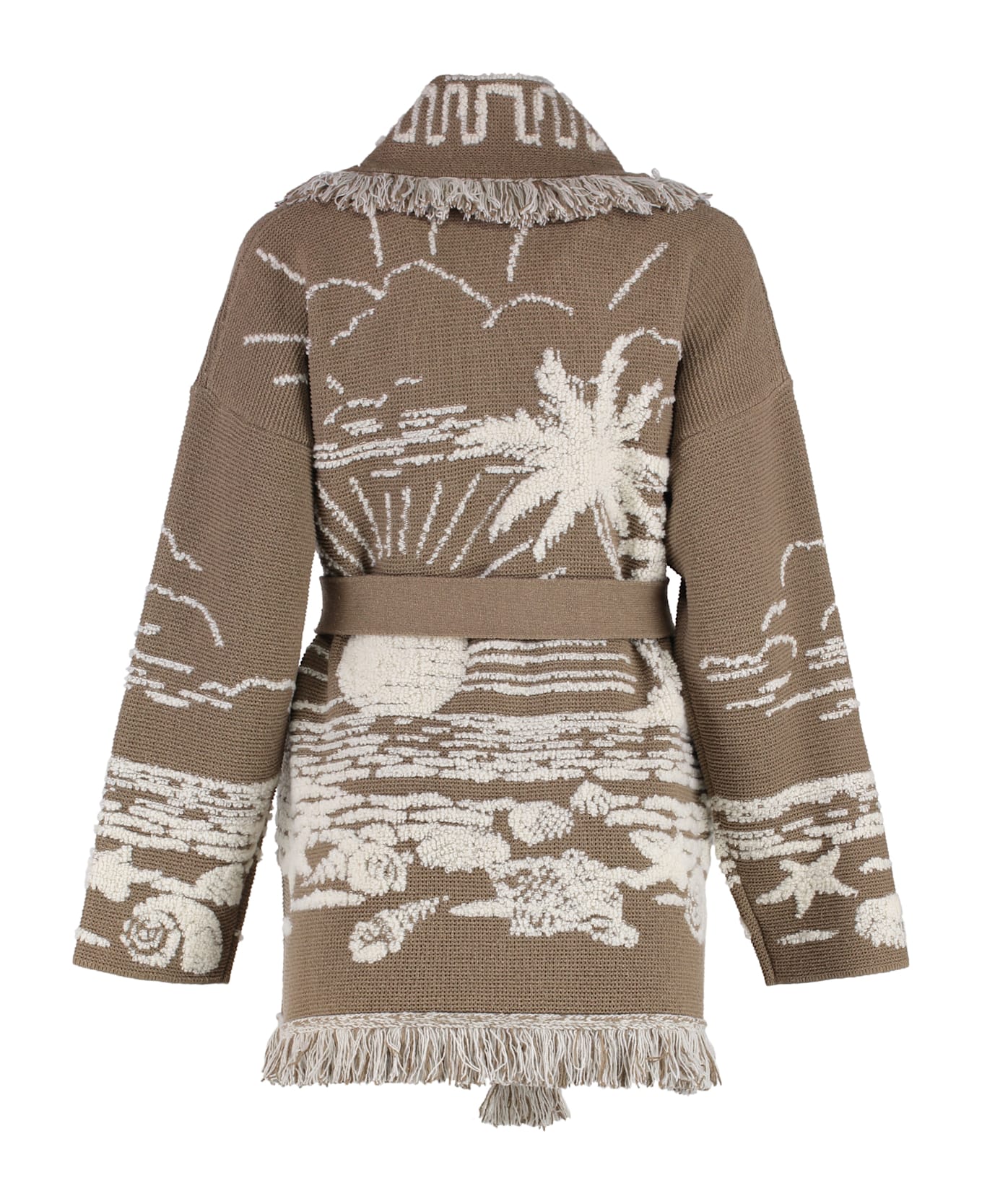 Alanui Beyond The Horizons Cardigan - Beige