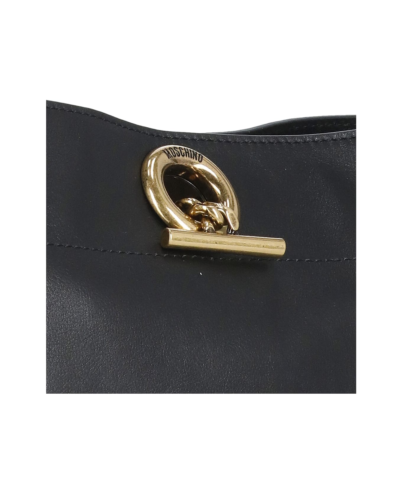 Moschino Shoulder Bag With Logo - Black トートバッグ