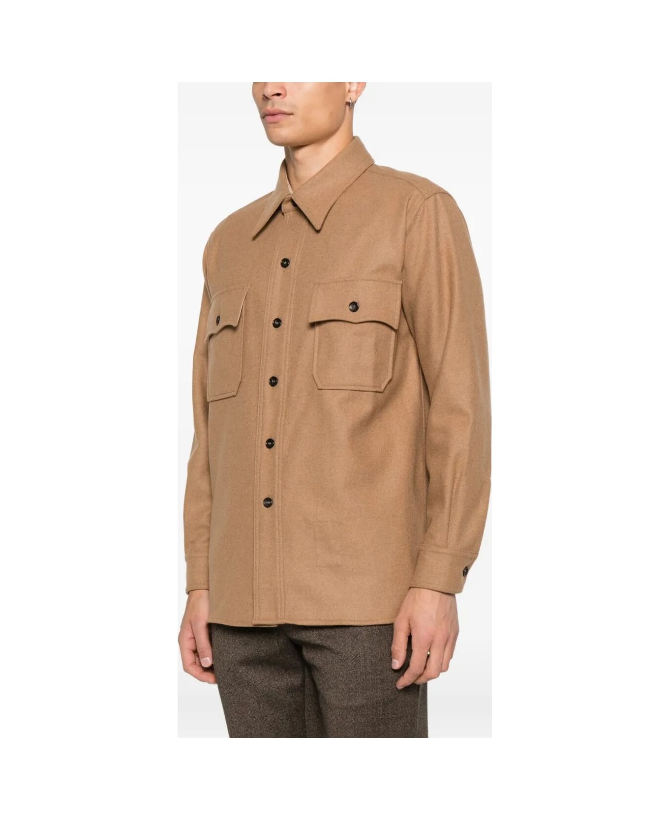 Fortela Wool Overshirt - Cam