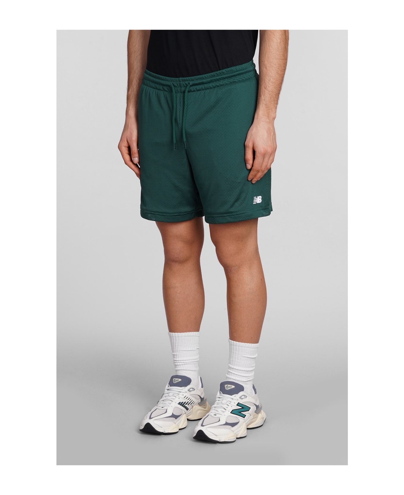 New Balance Shorts In Green Polyester - green ショートパンツ