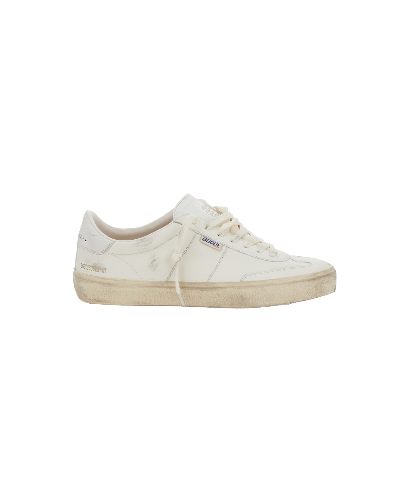 Golden Goose Soul-star Nappa Upper Leather Hf Tongue Leather Heel - White