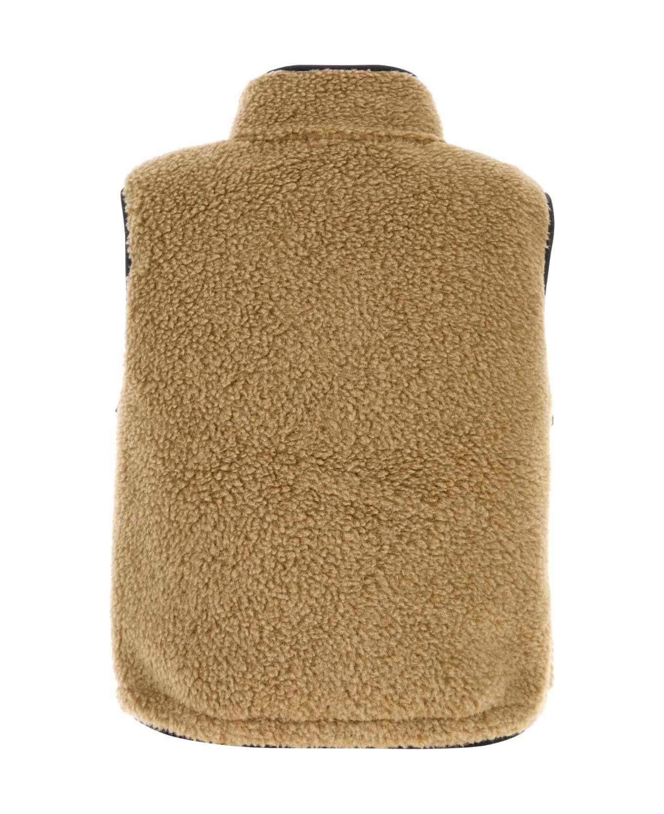 Burberry Camel Teddy Fabric Vest - SHREWMELANGE