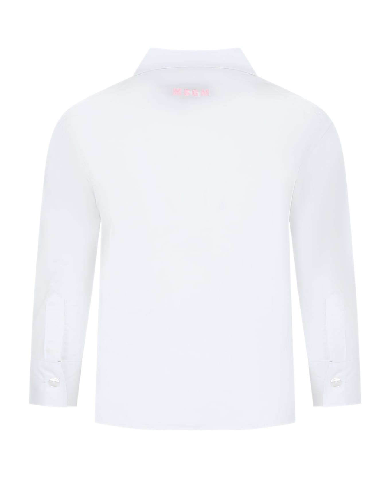 MSGM White Shirt For Girl - White