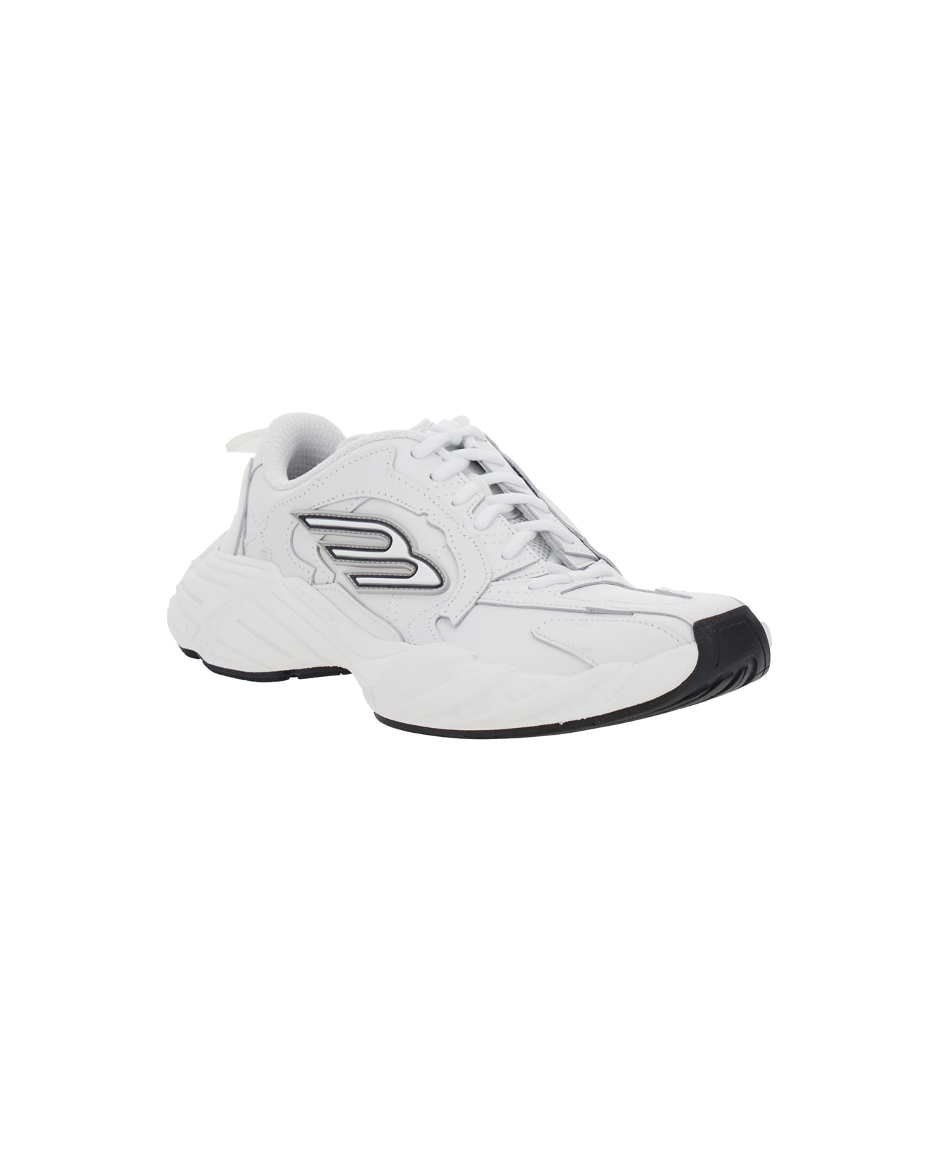 スニーカー Balenciaga White Leather Monday Sneakers Balenciaga Monday Sneakers | White | FARFETCH